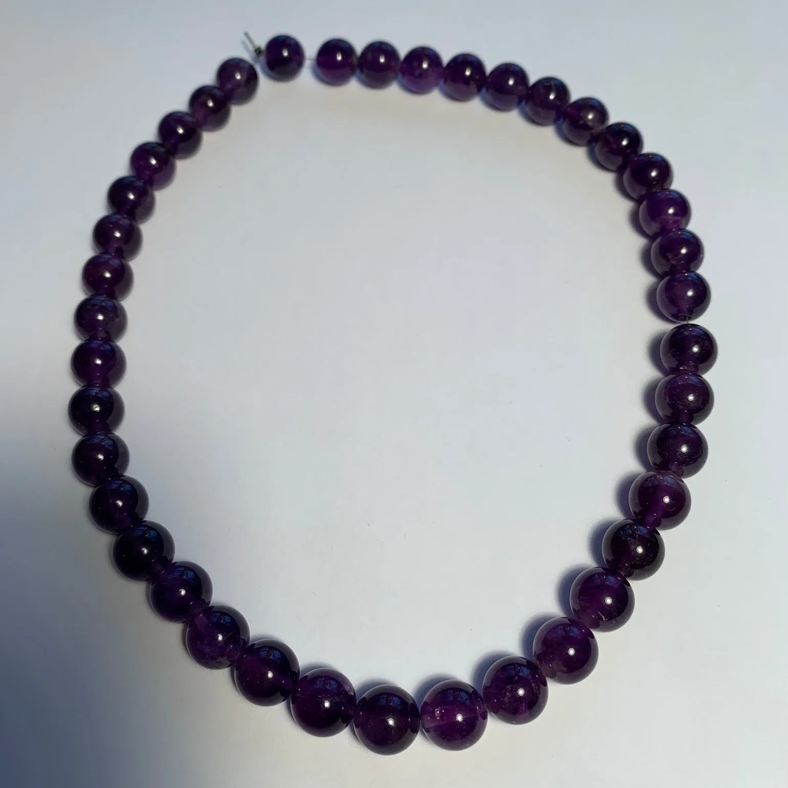 10mm Dark Amethyst Round Strand