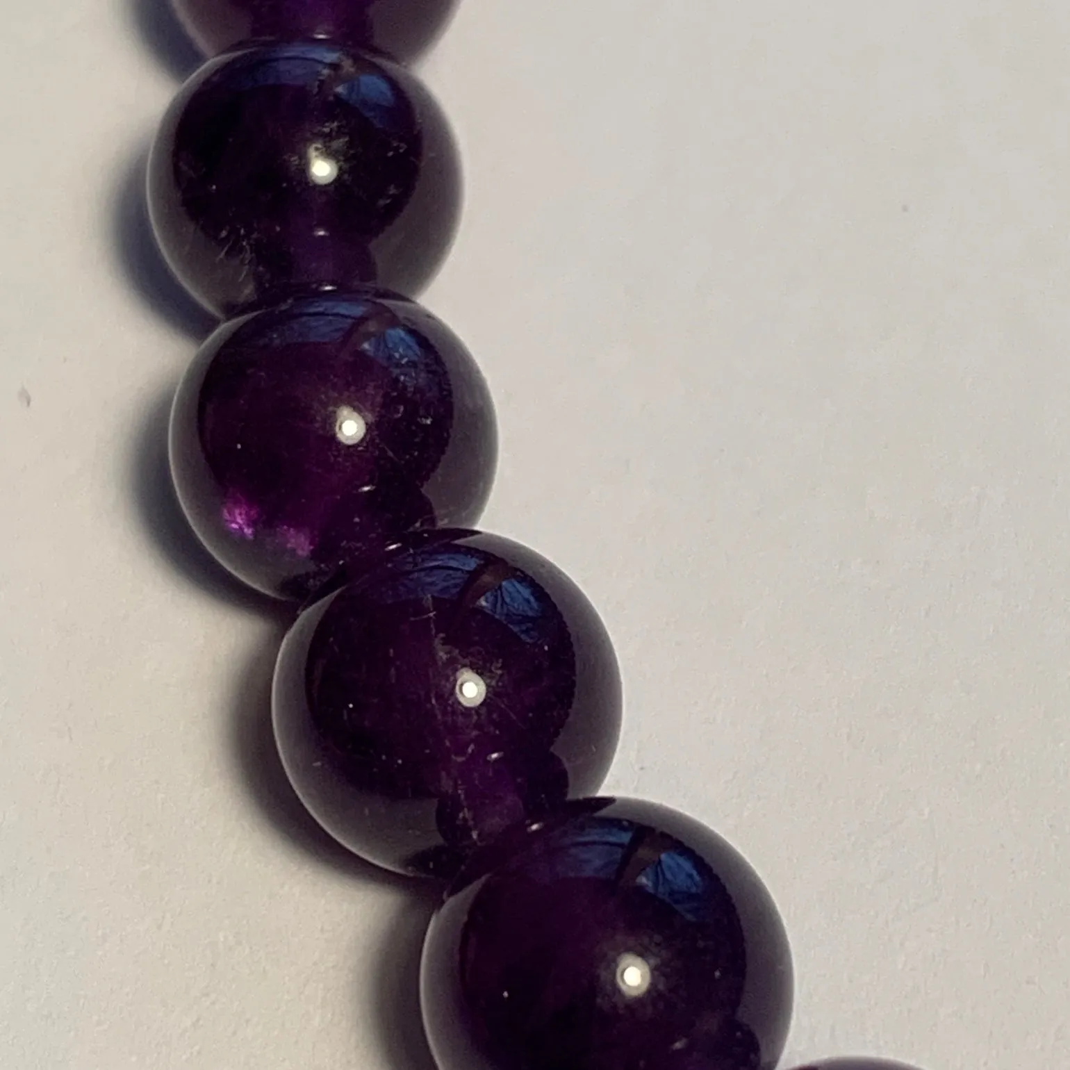 10mm Dark Amethyst Round Strand