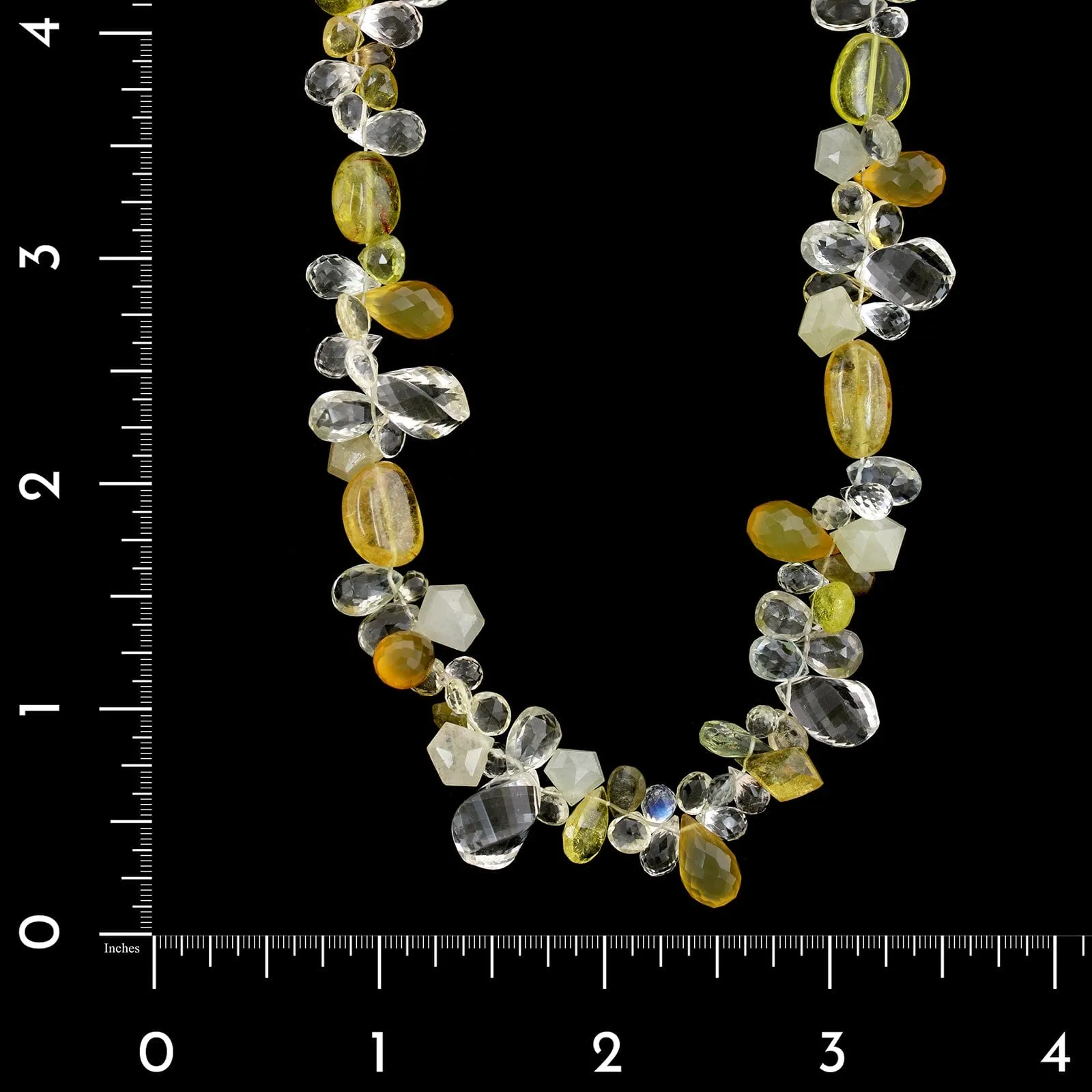 14K Yellow Gold Estate Gemstone Bead Necklace