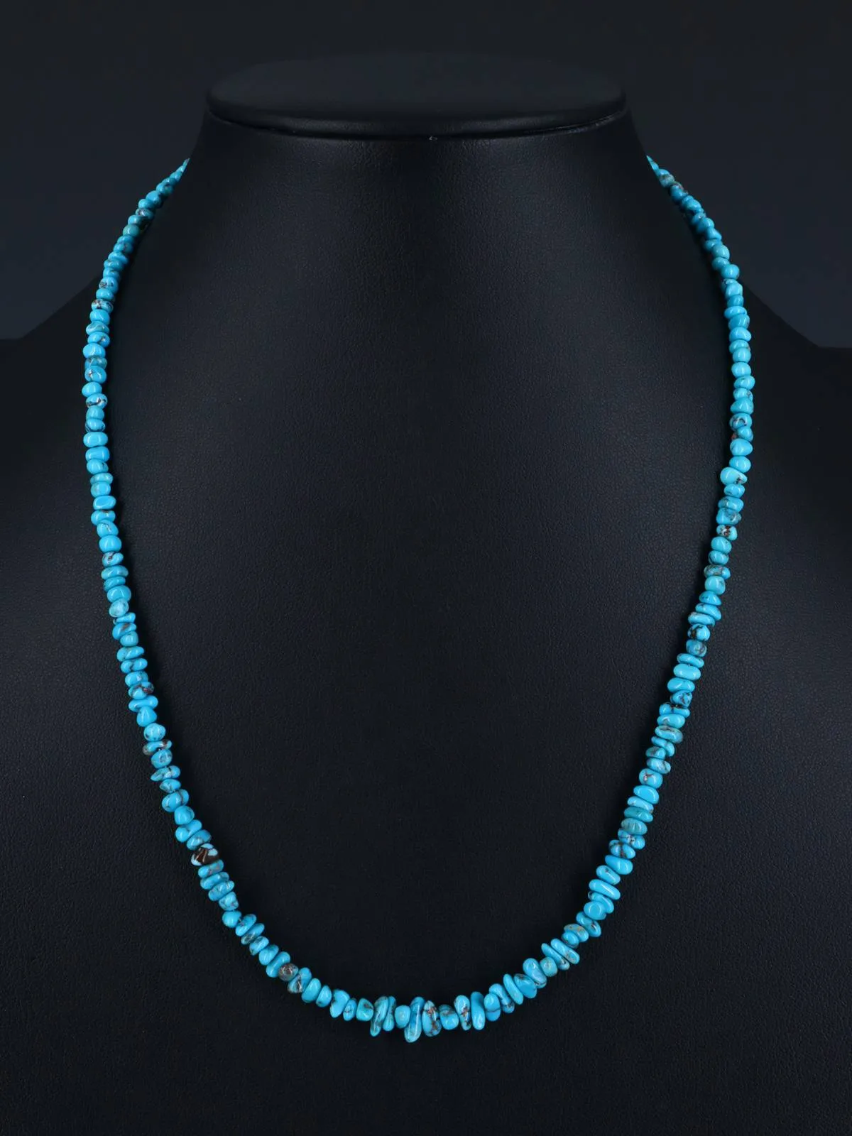 20" Single Strand Egyptian Turquoise Necklace