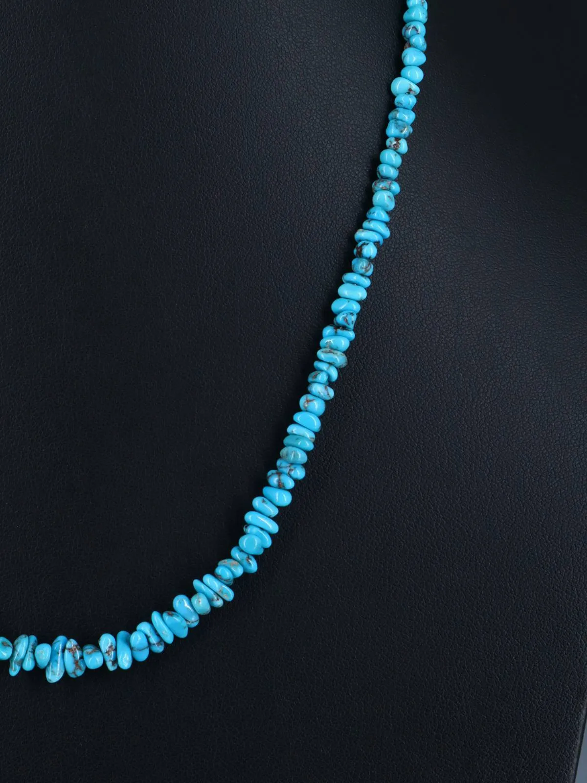 20" Single Strand Egyptian Turquoise Necklace