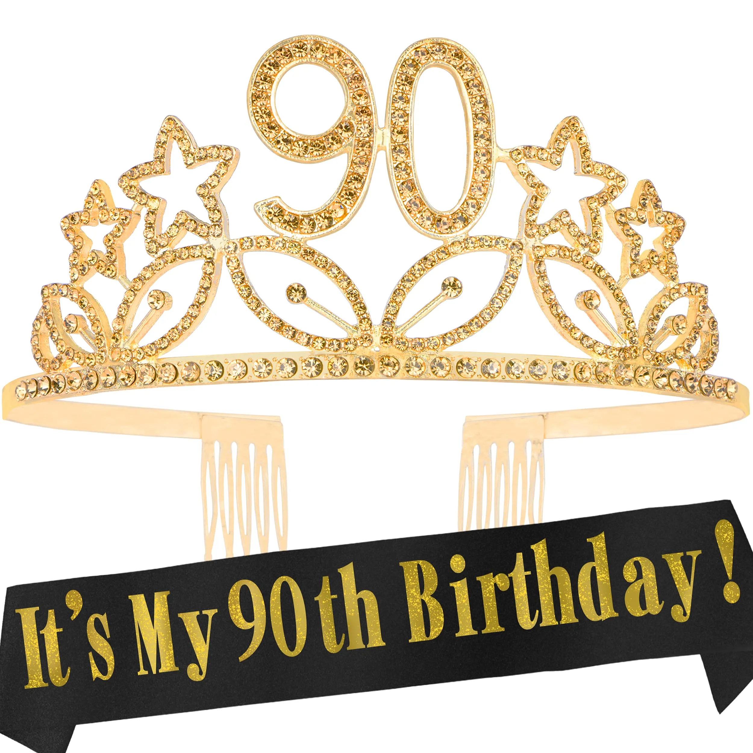 90th Birthday, 90th Birthday Decorations for Women, 90th Birthday Tiara, 90th Birthday