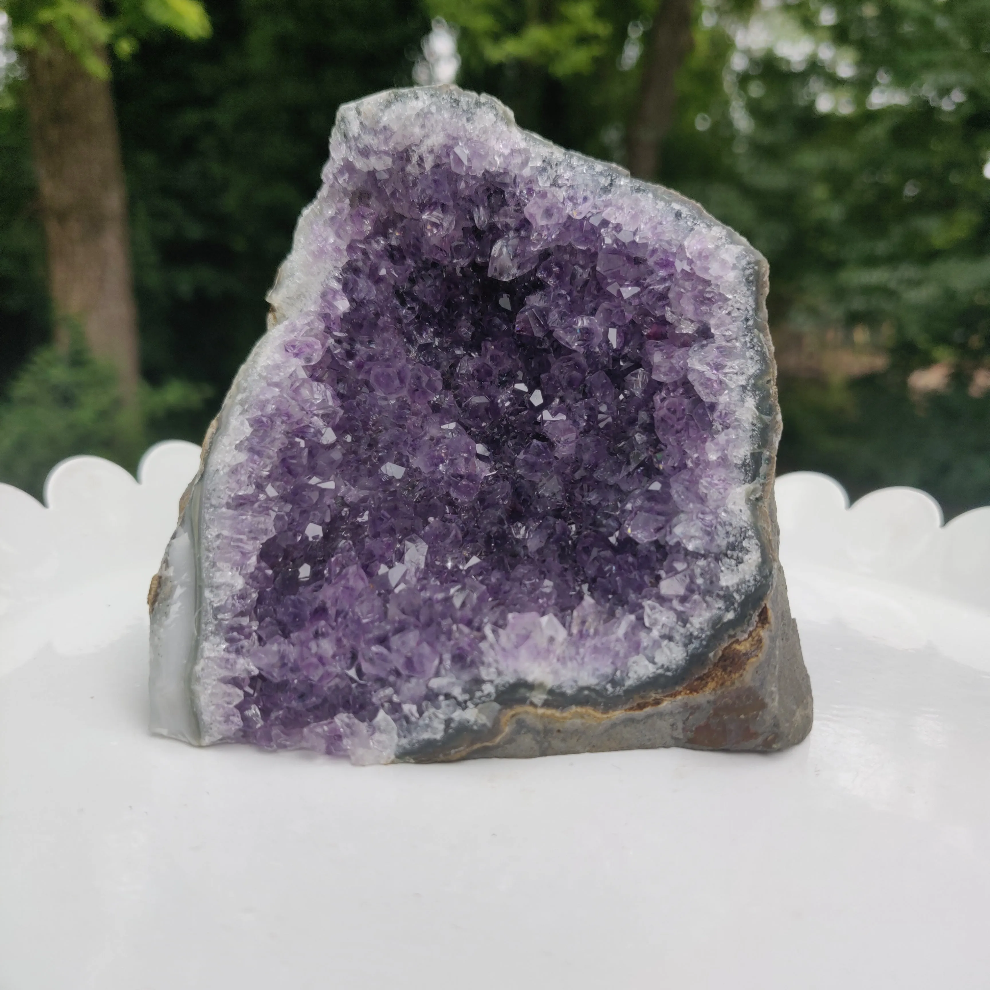 Amethyst Geode Free Form, Cut Base (#27)