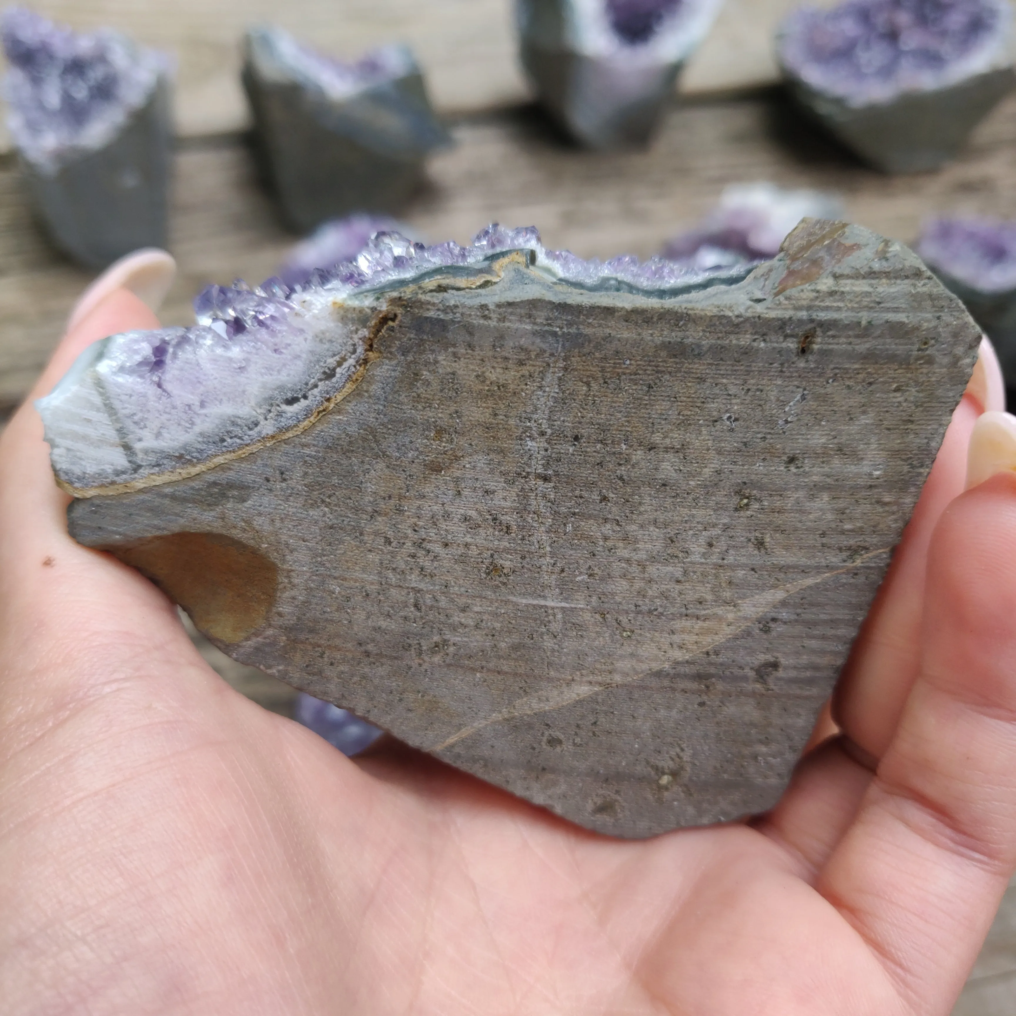 Amethyst Geode Free Form, Cut Base (#27)