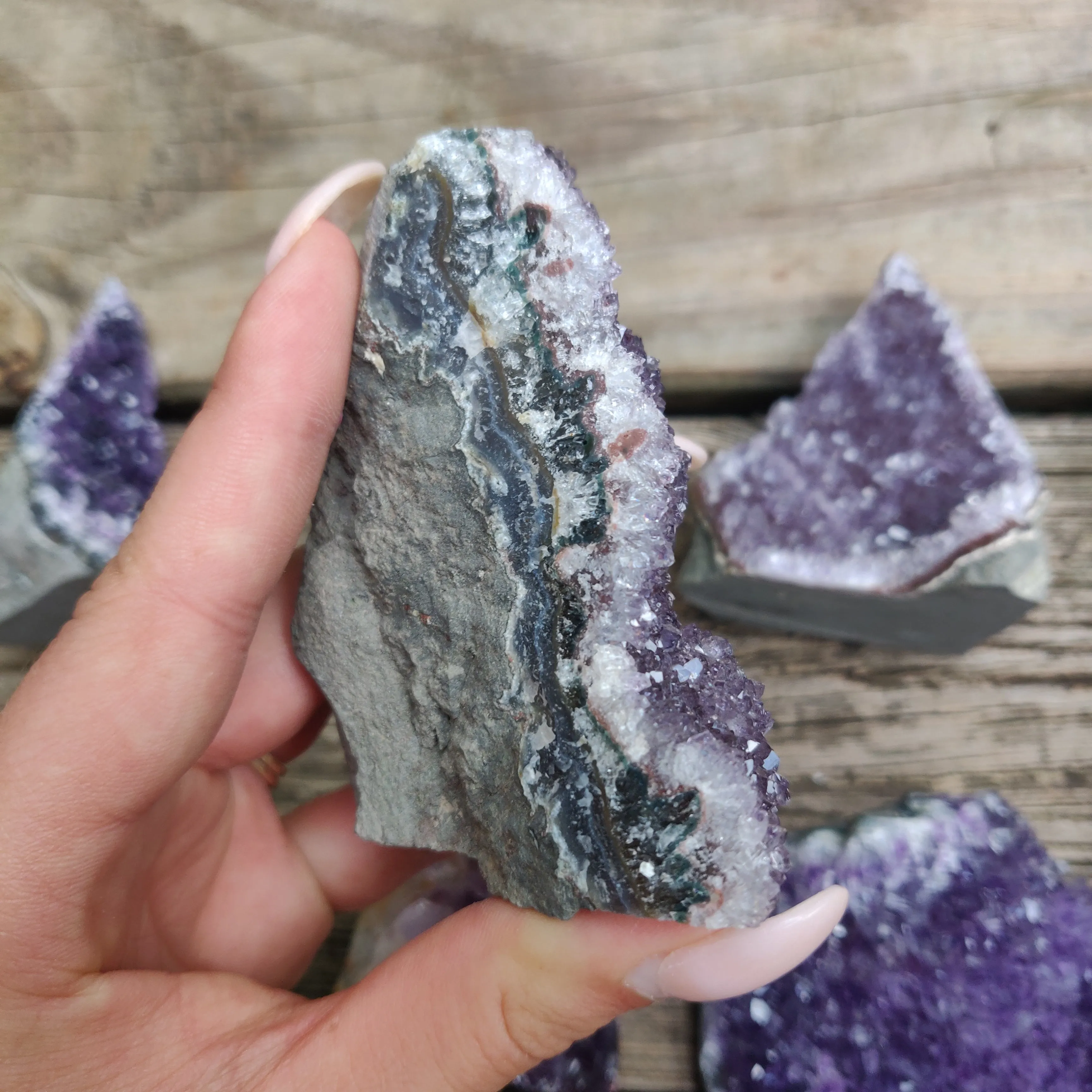 Amethyst Geode Free Form, Cut Base (#2)