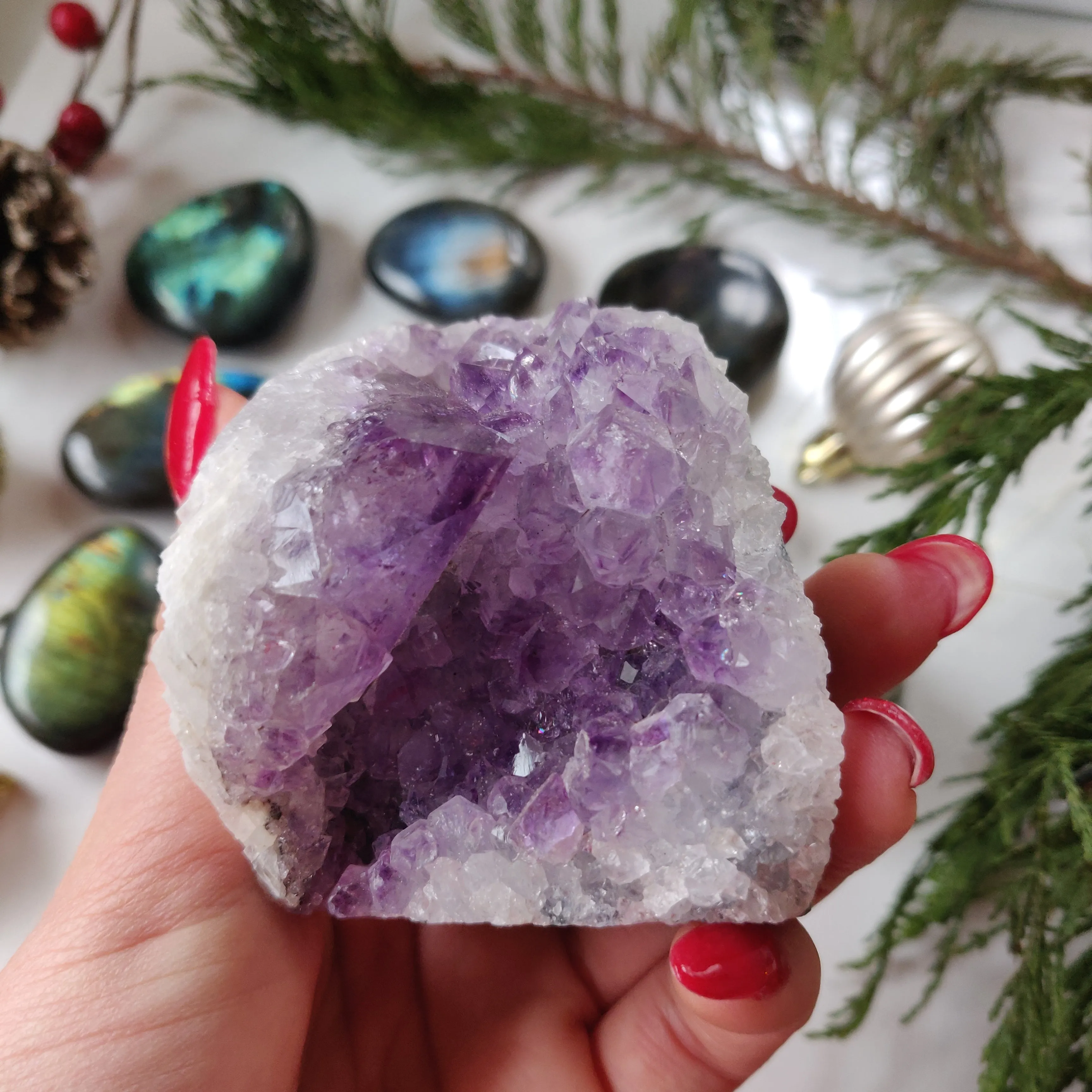 Amethyst Geode Free Form, Cut Base (#5)