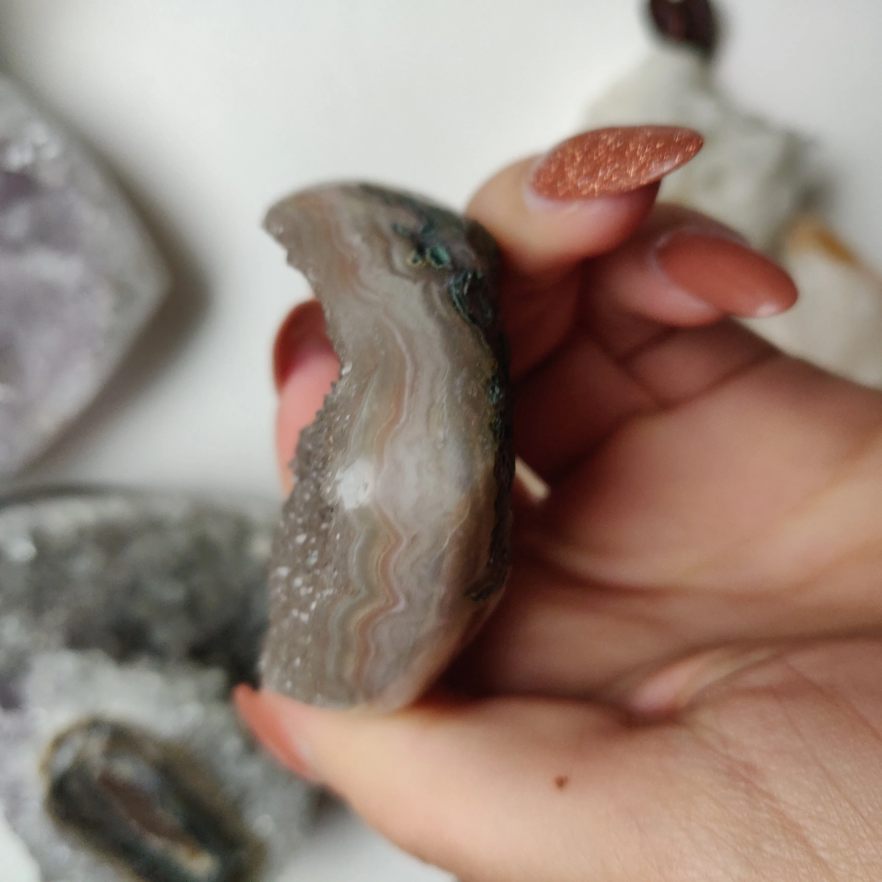 Amethyst Geode Heart (#G16)