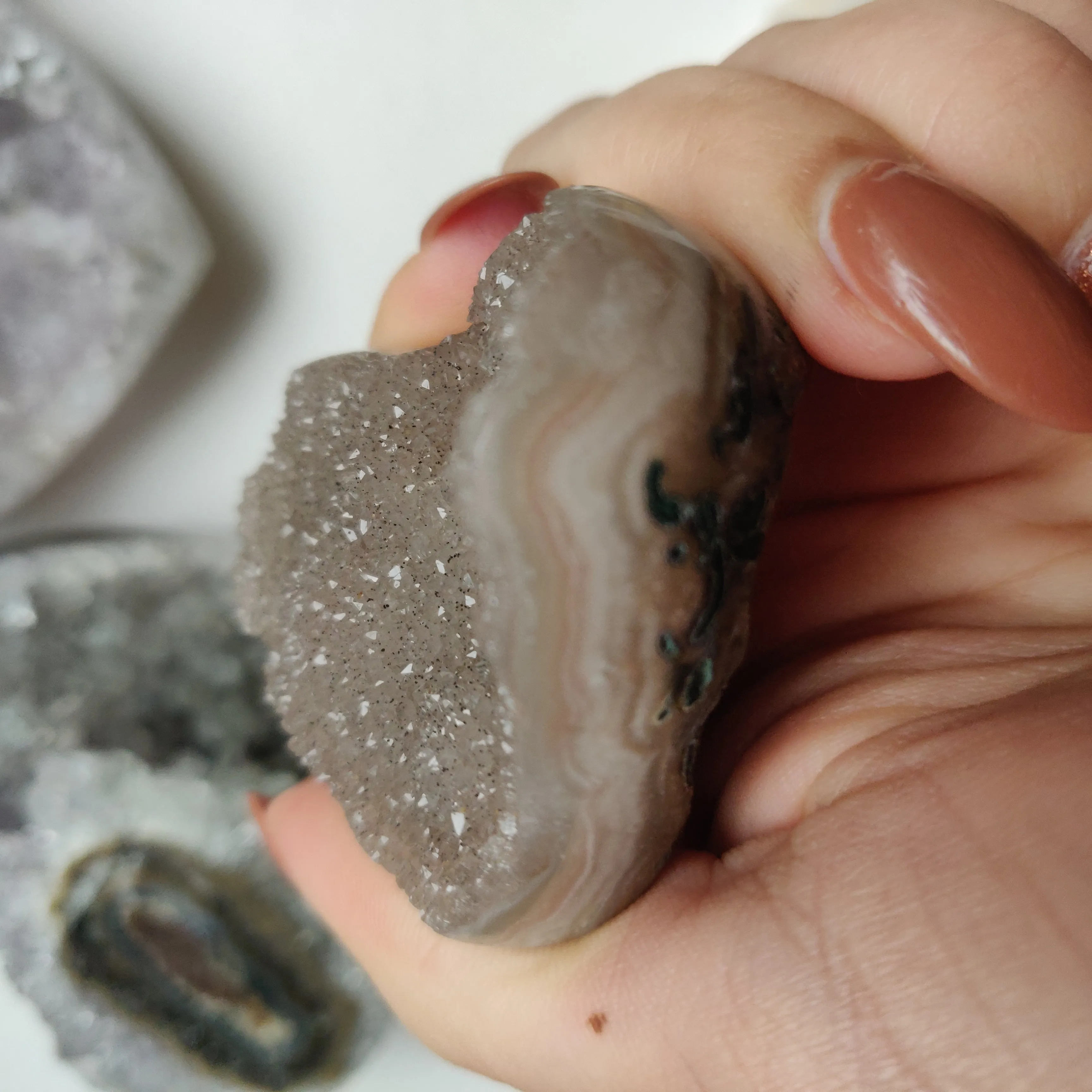 Amethyst Geode Heart (#G16)