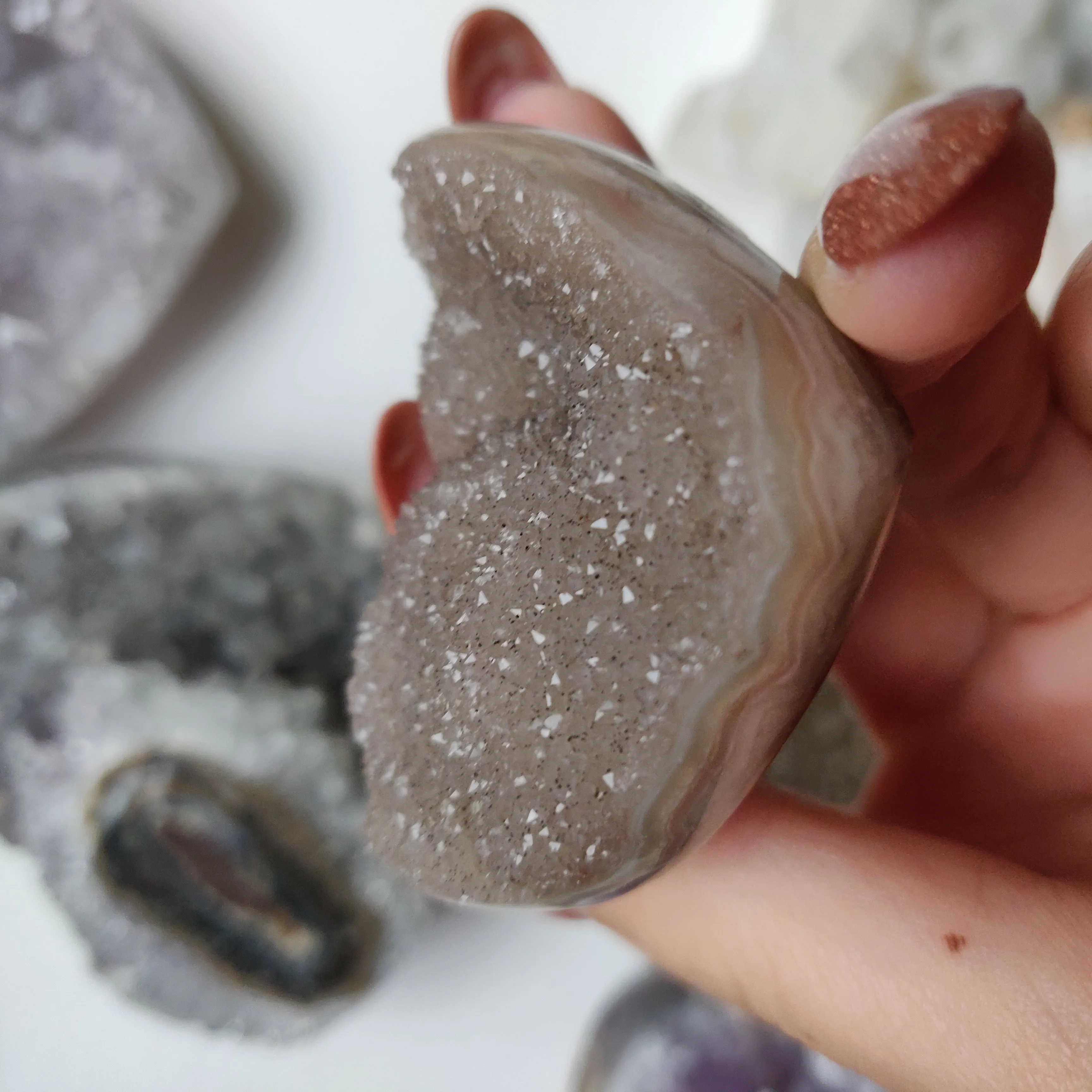 Amethyst Geode Heart (#G16)