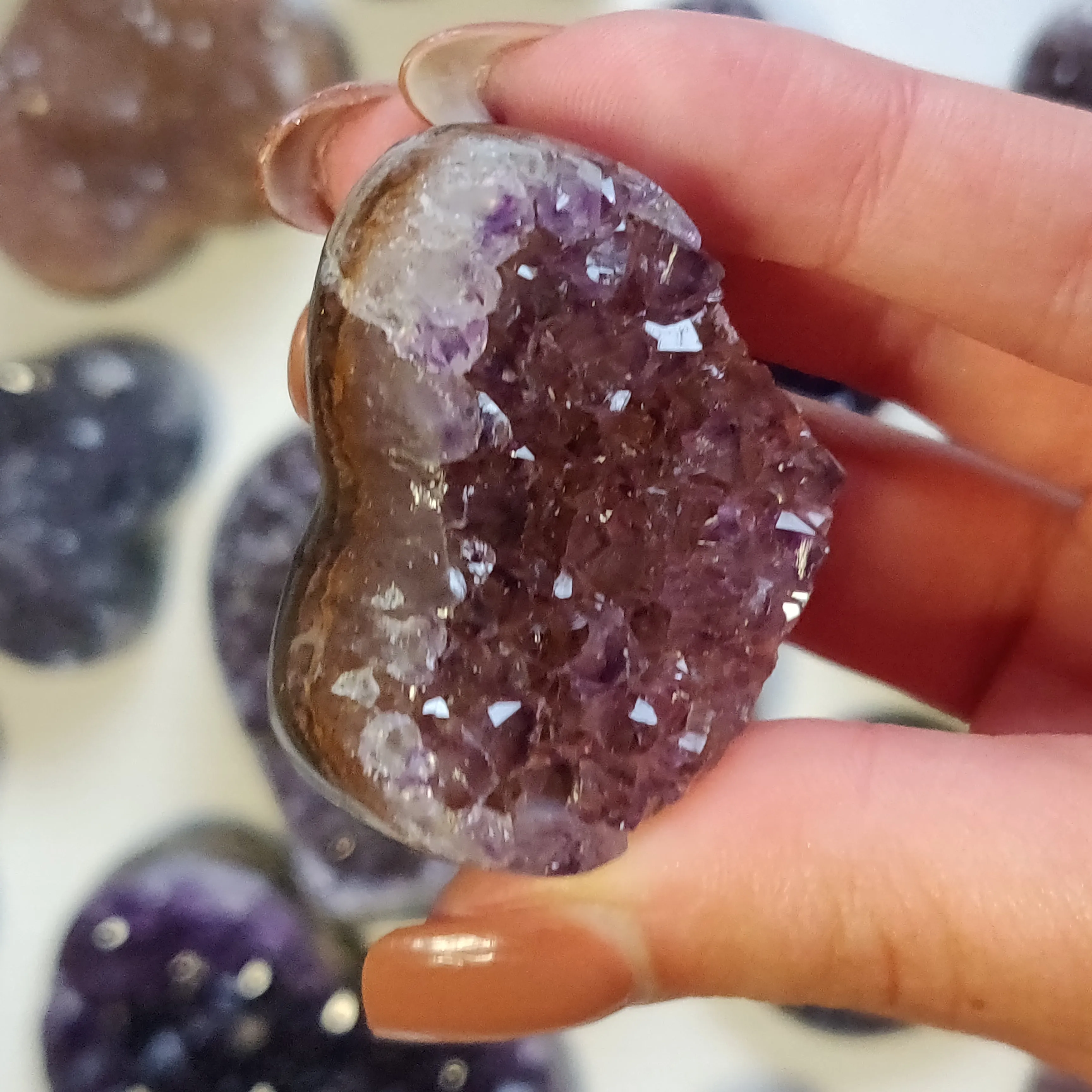 Amethyst Geode Heart (#G3)