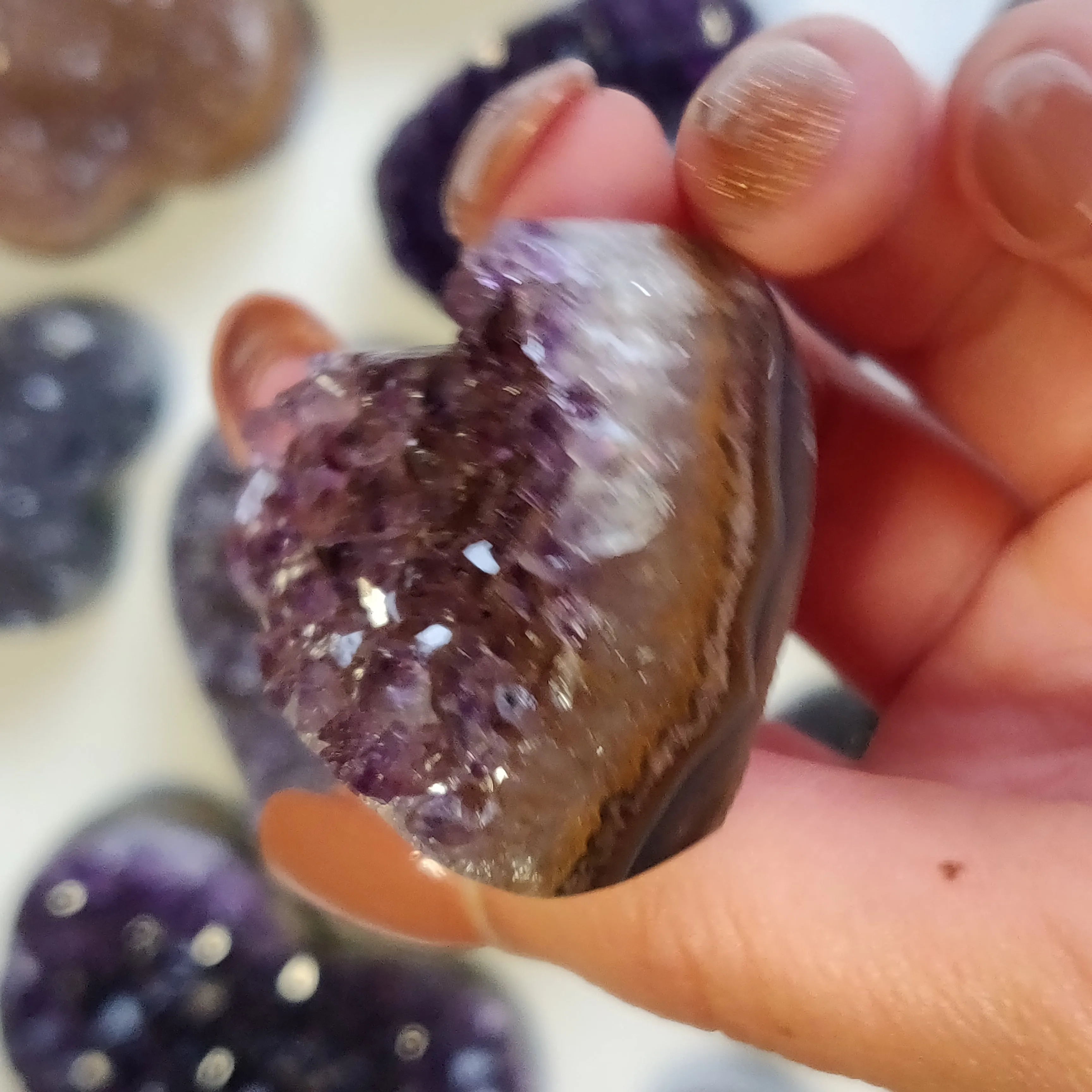 Amethyst Geode Heart (#G3)