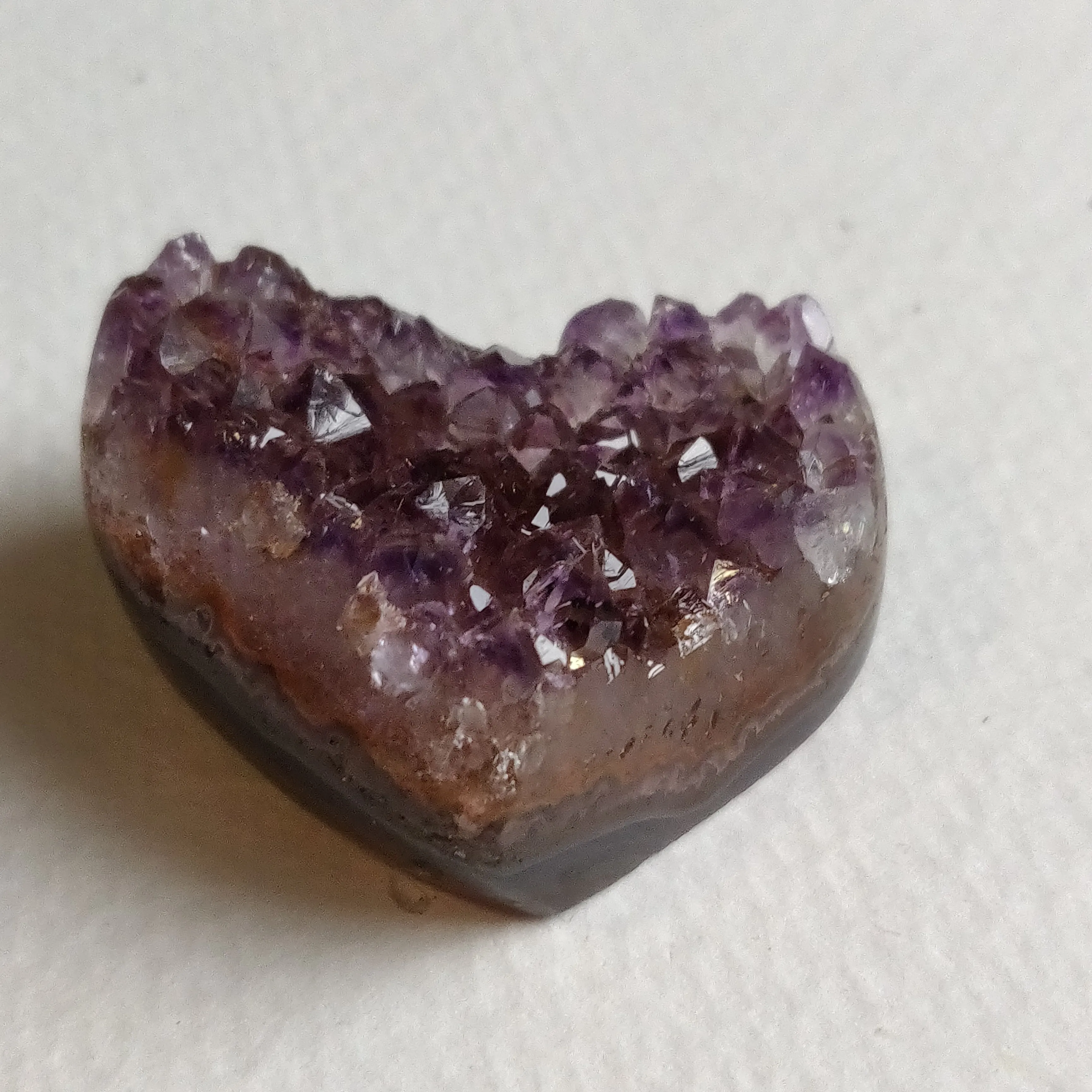 Amethyst Geode Heart (#G3)