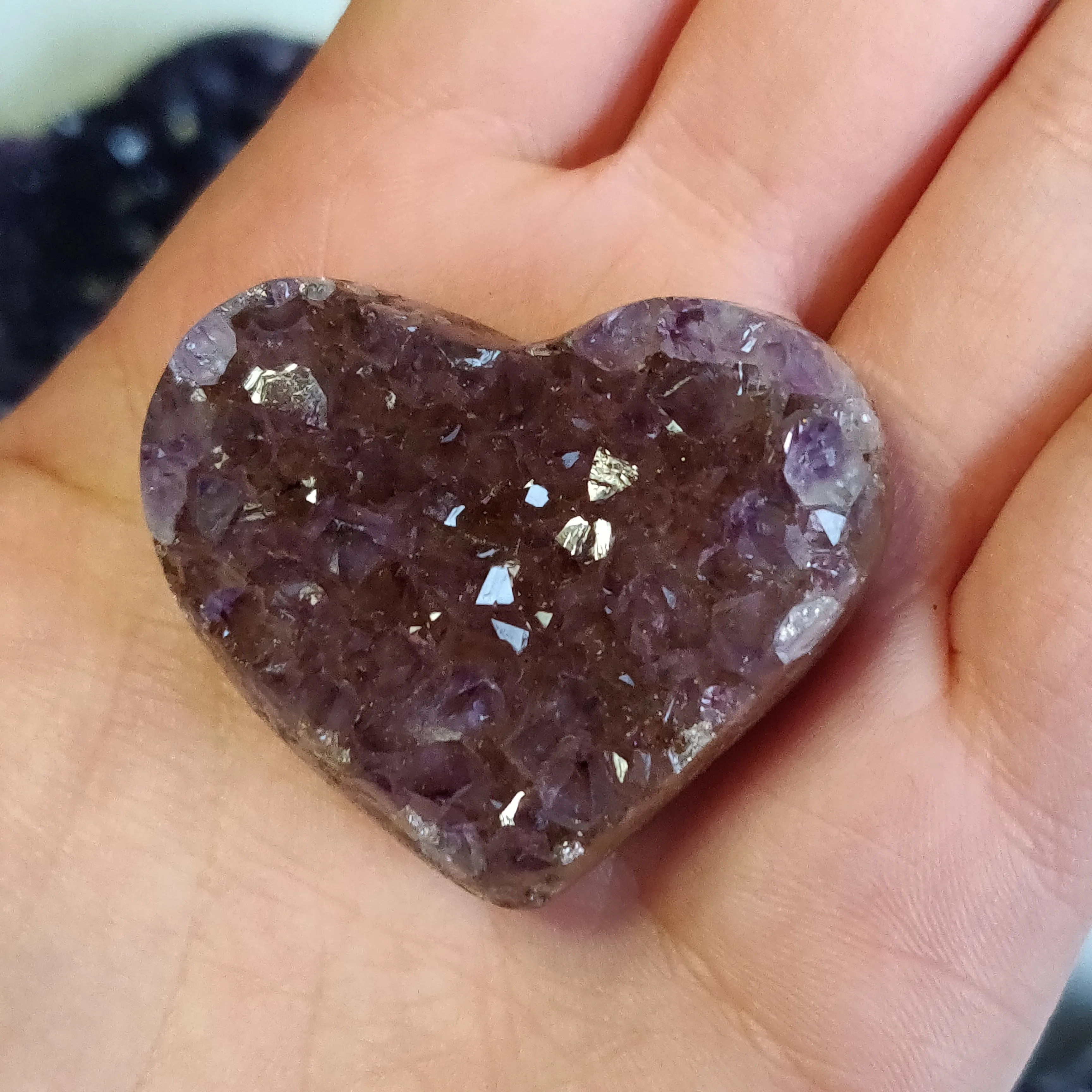 Amethyst Geode Heart (#G3)