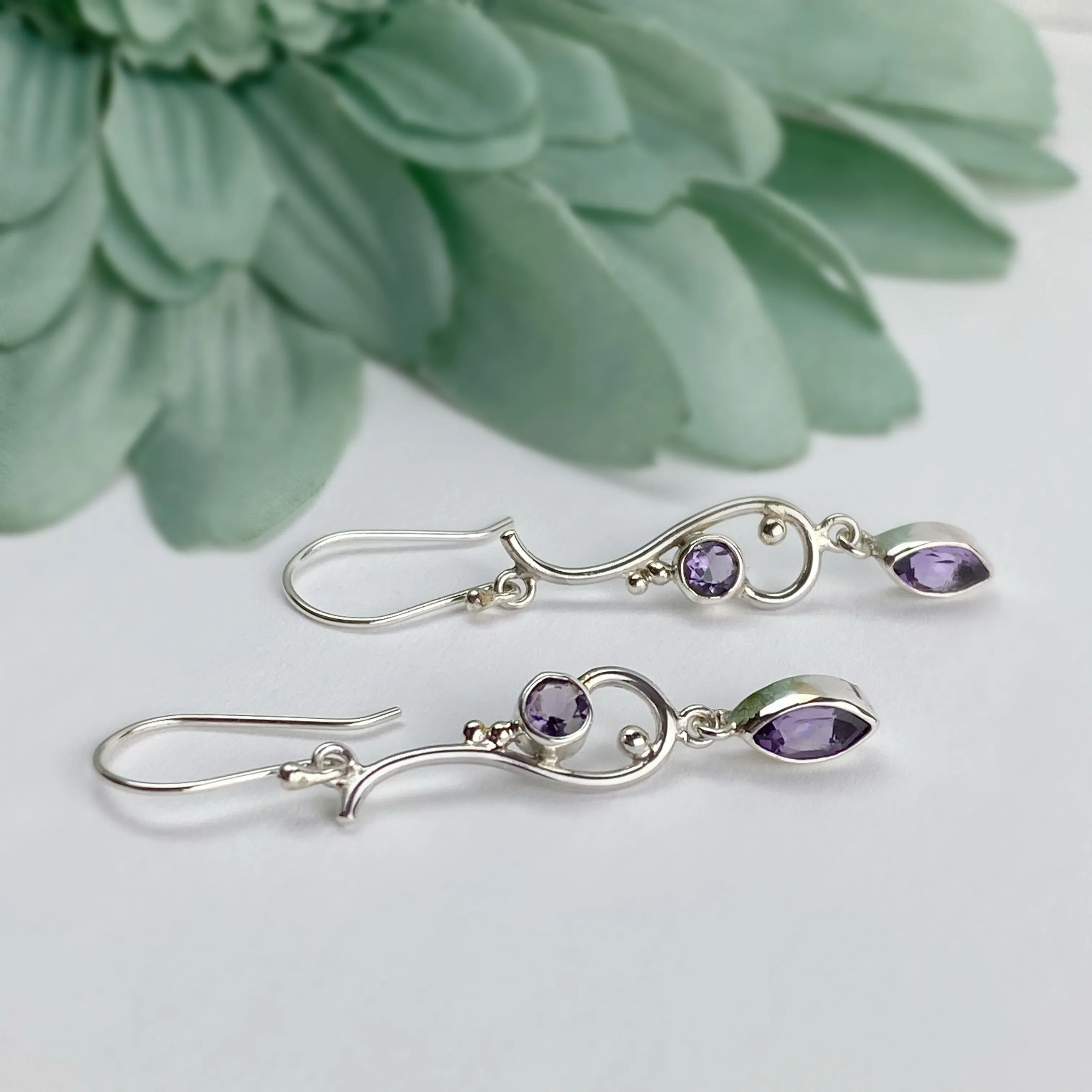 Amethyst Melody Earrings - VE258AM