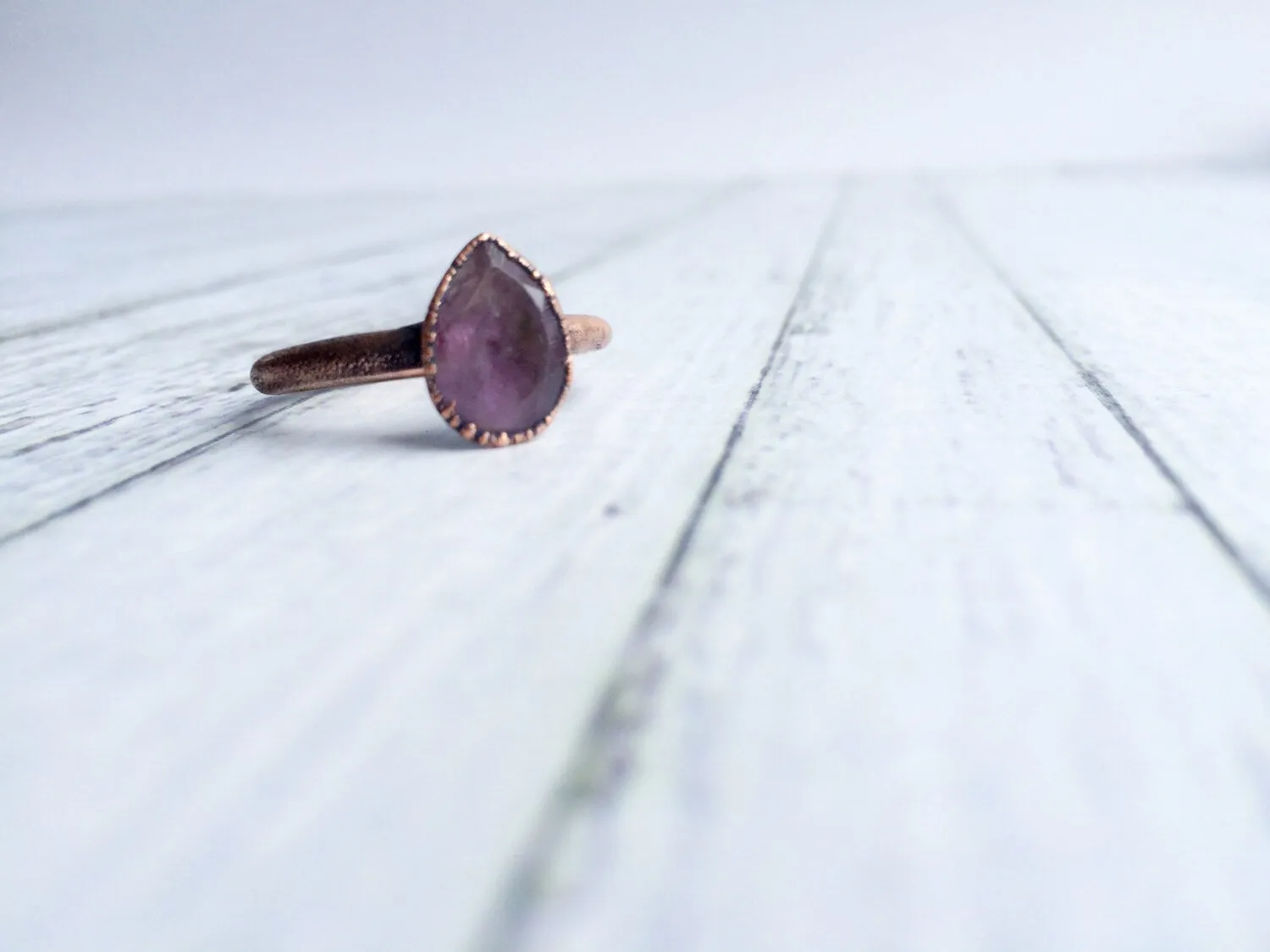 Amethyst ring | Amethyst crystal ring