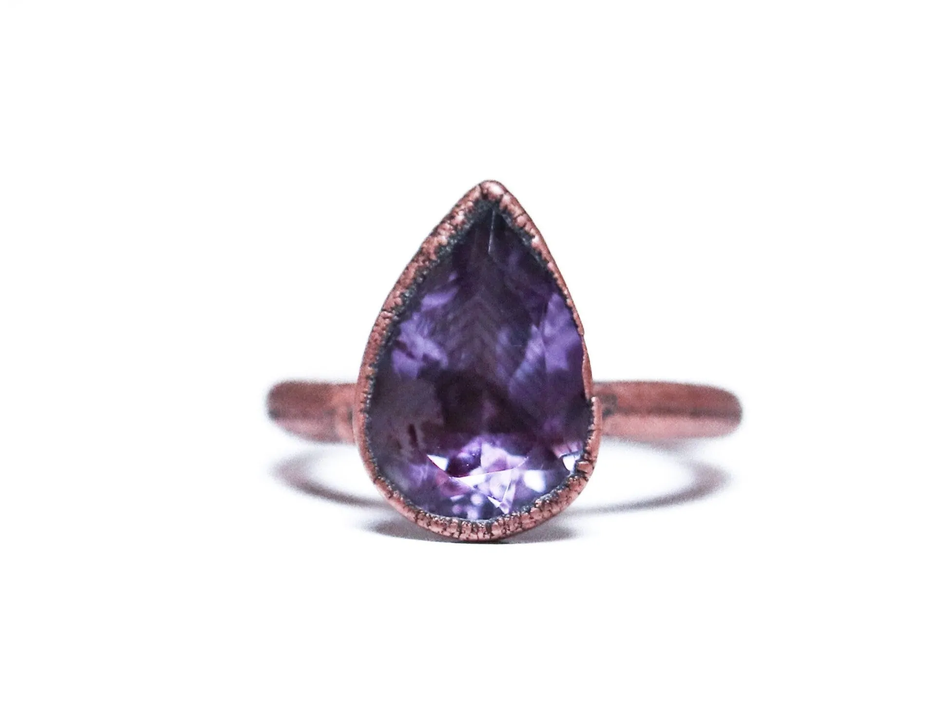 Amethyst ring | Amethyst crystal ring