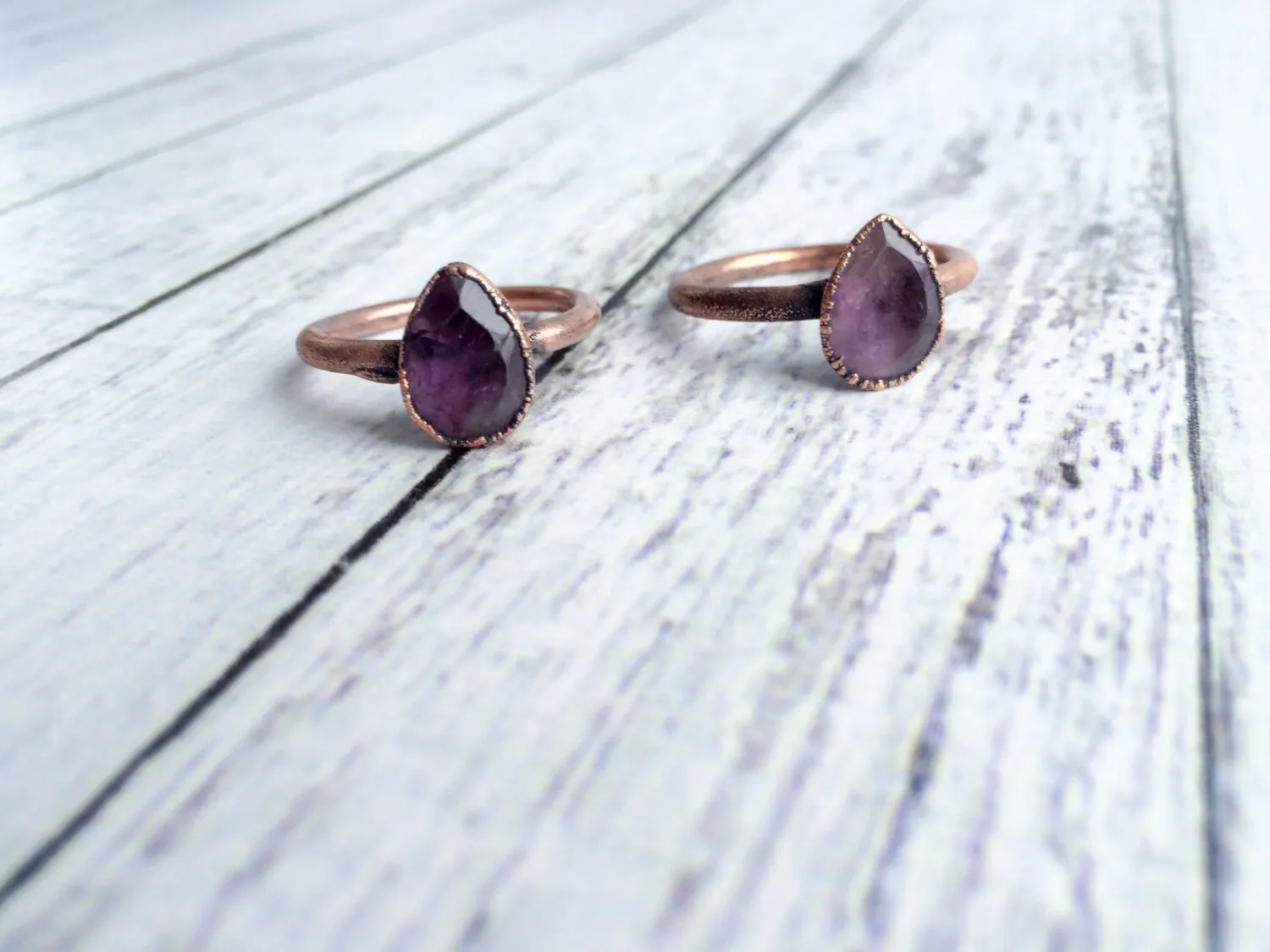 Amethyst ring | Amethyst crystal ring