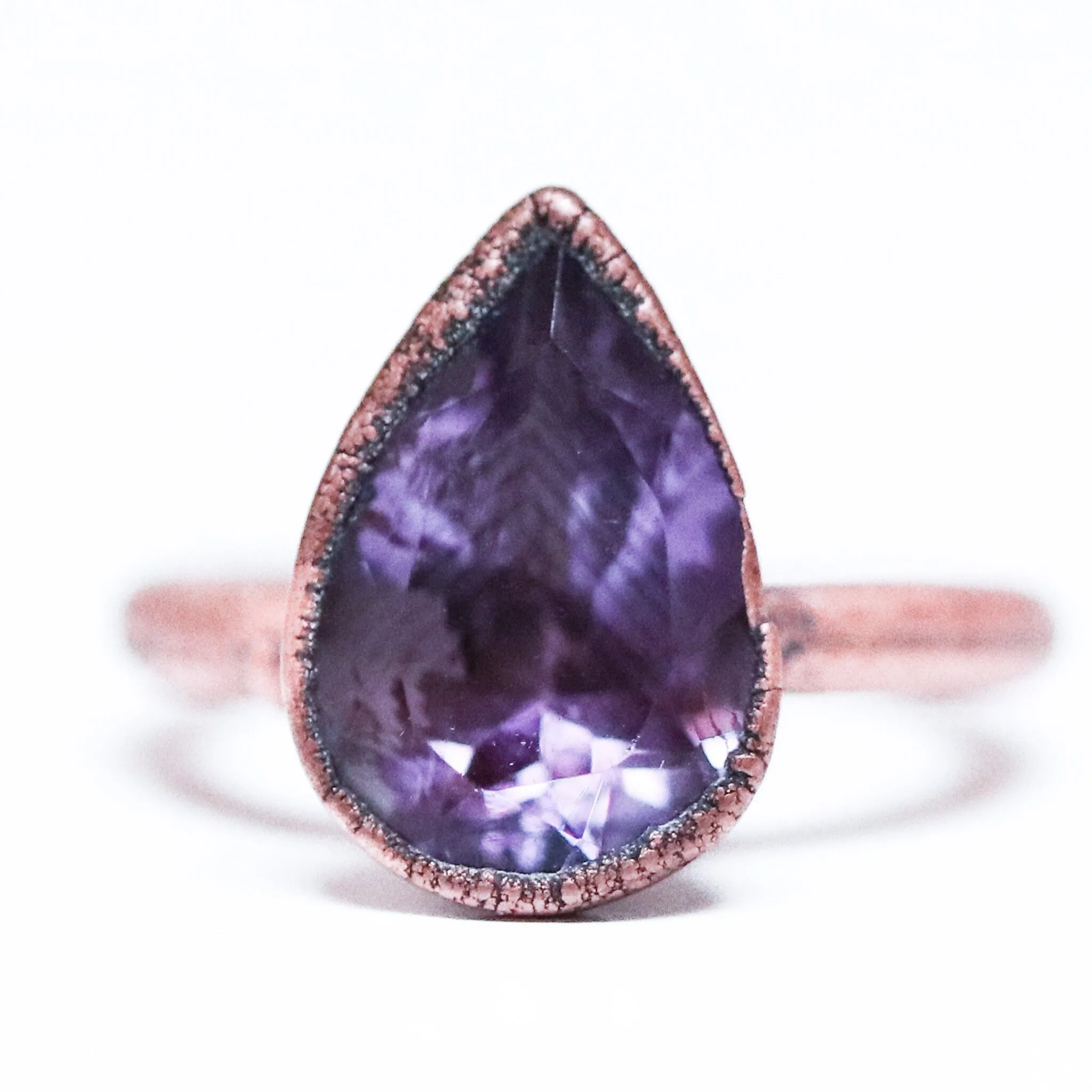 Amethyst ring | Amethyst crystal ring