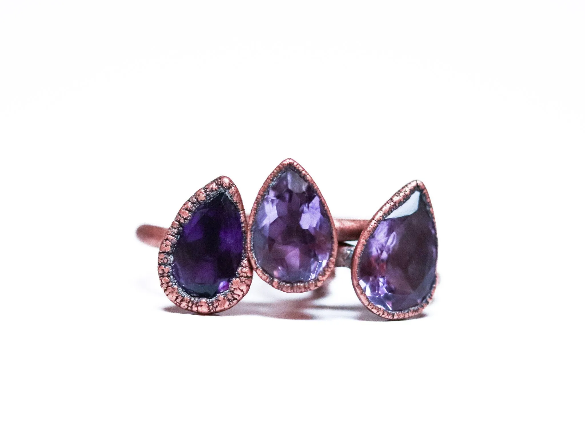 Amethyst ring | Amethyst crystal ring