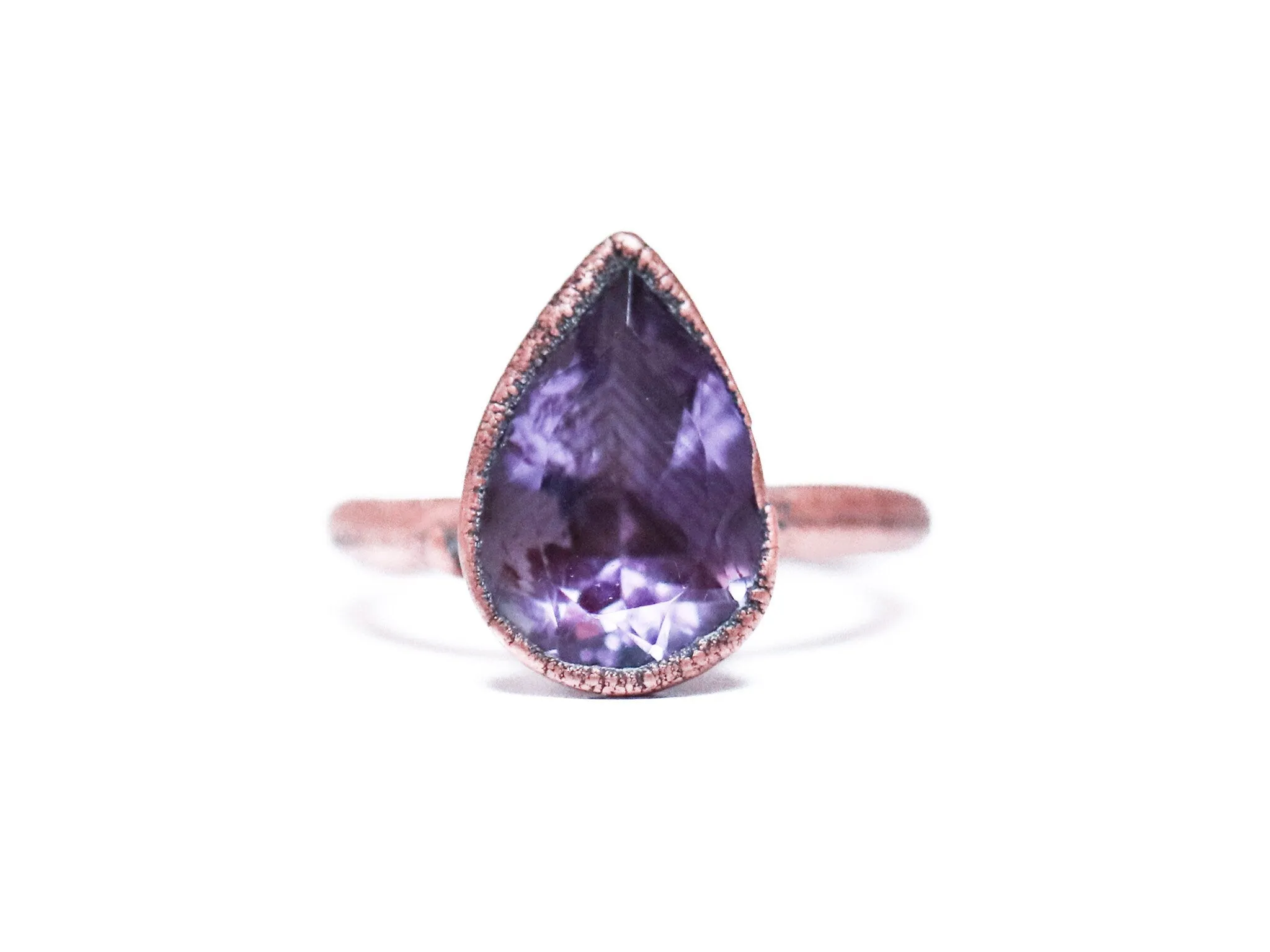 Amethyst ring | Amethyst crystal ring