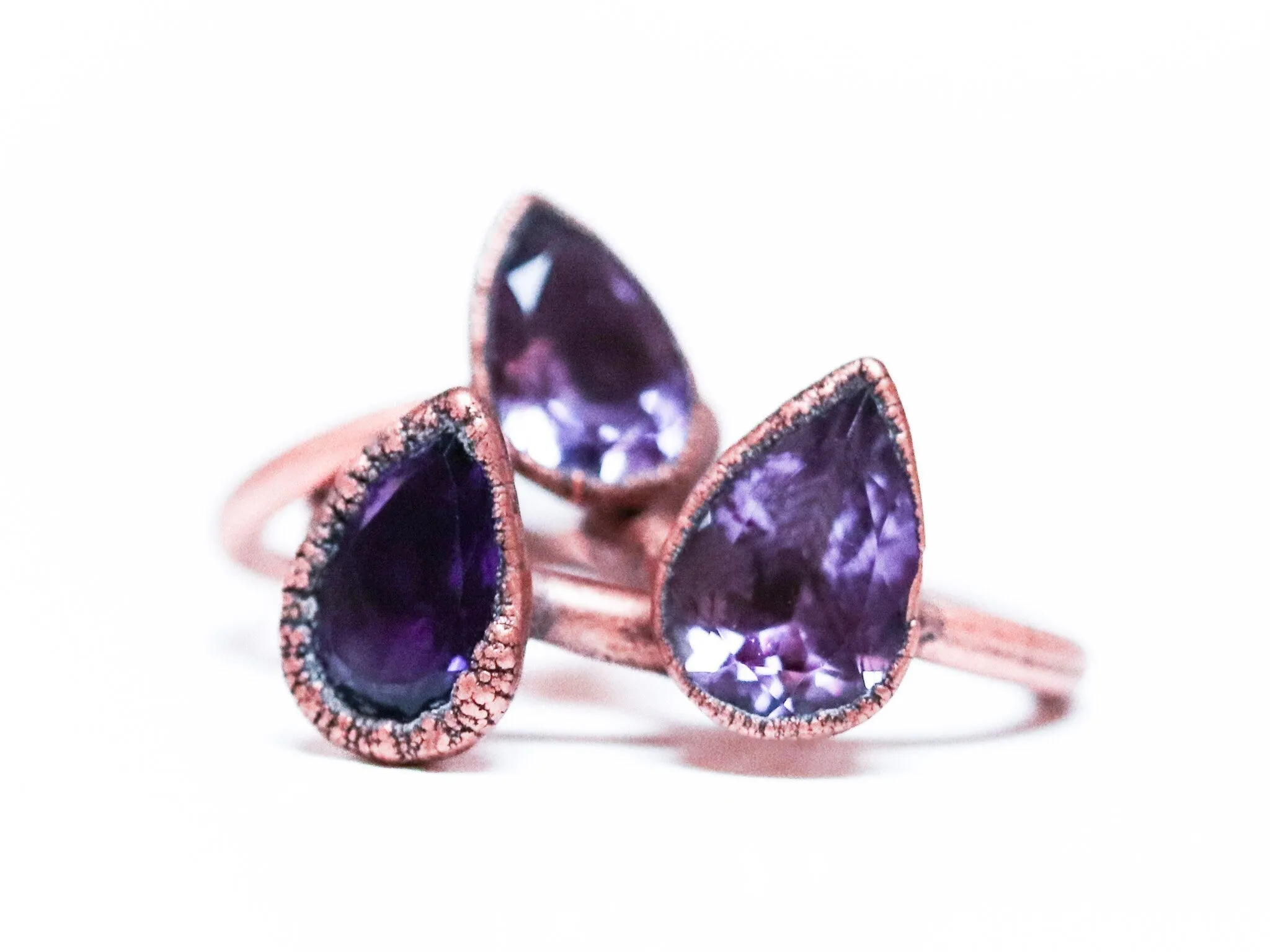 Amethyst ring | Amethyst crystal ring