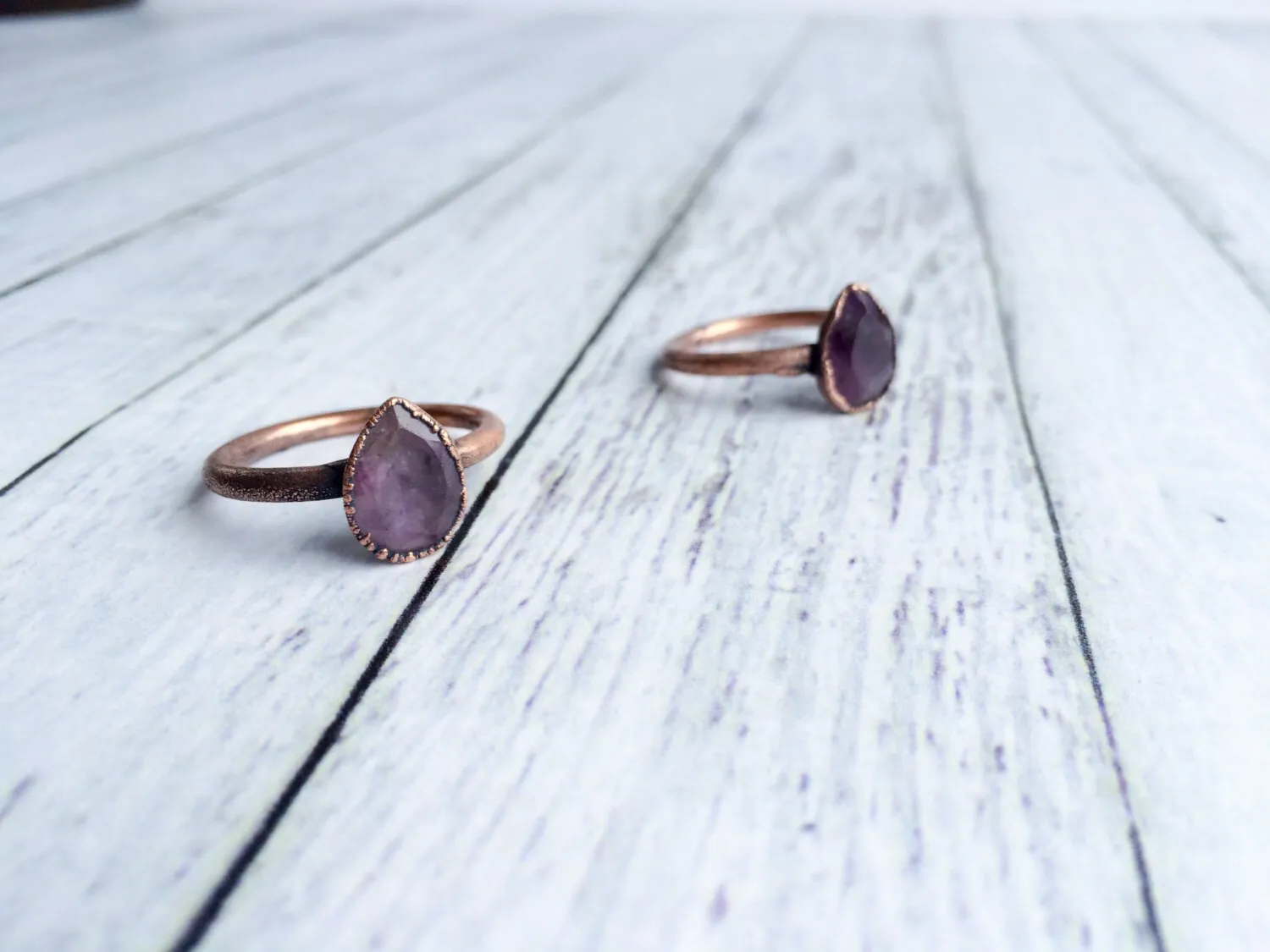 Amethyst ring | Amethyst crystal ring