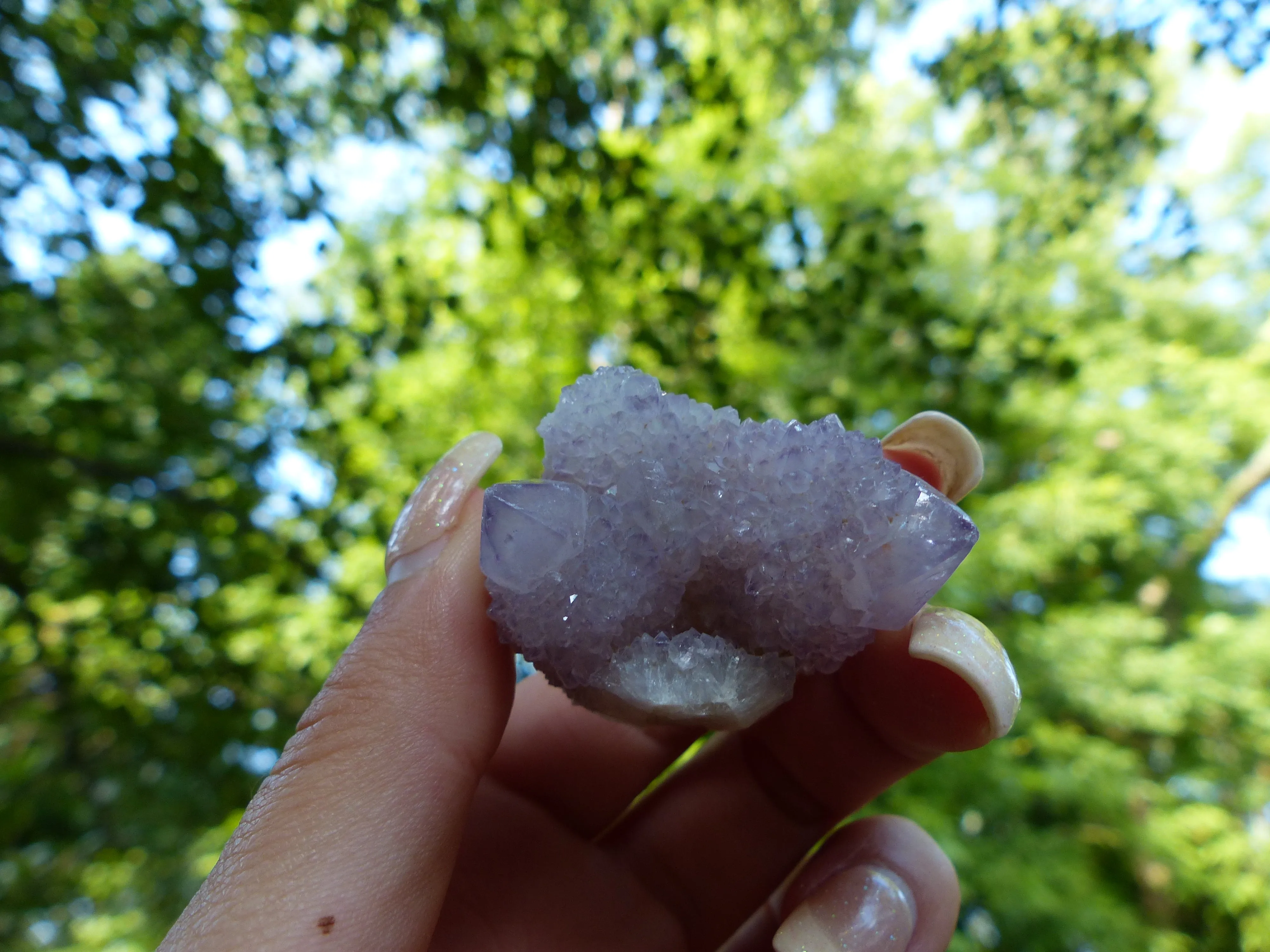 Amethyst Spirit Quartz Cluster, Amethyst Cactus Quartz (#4)