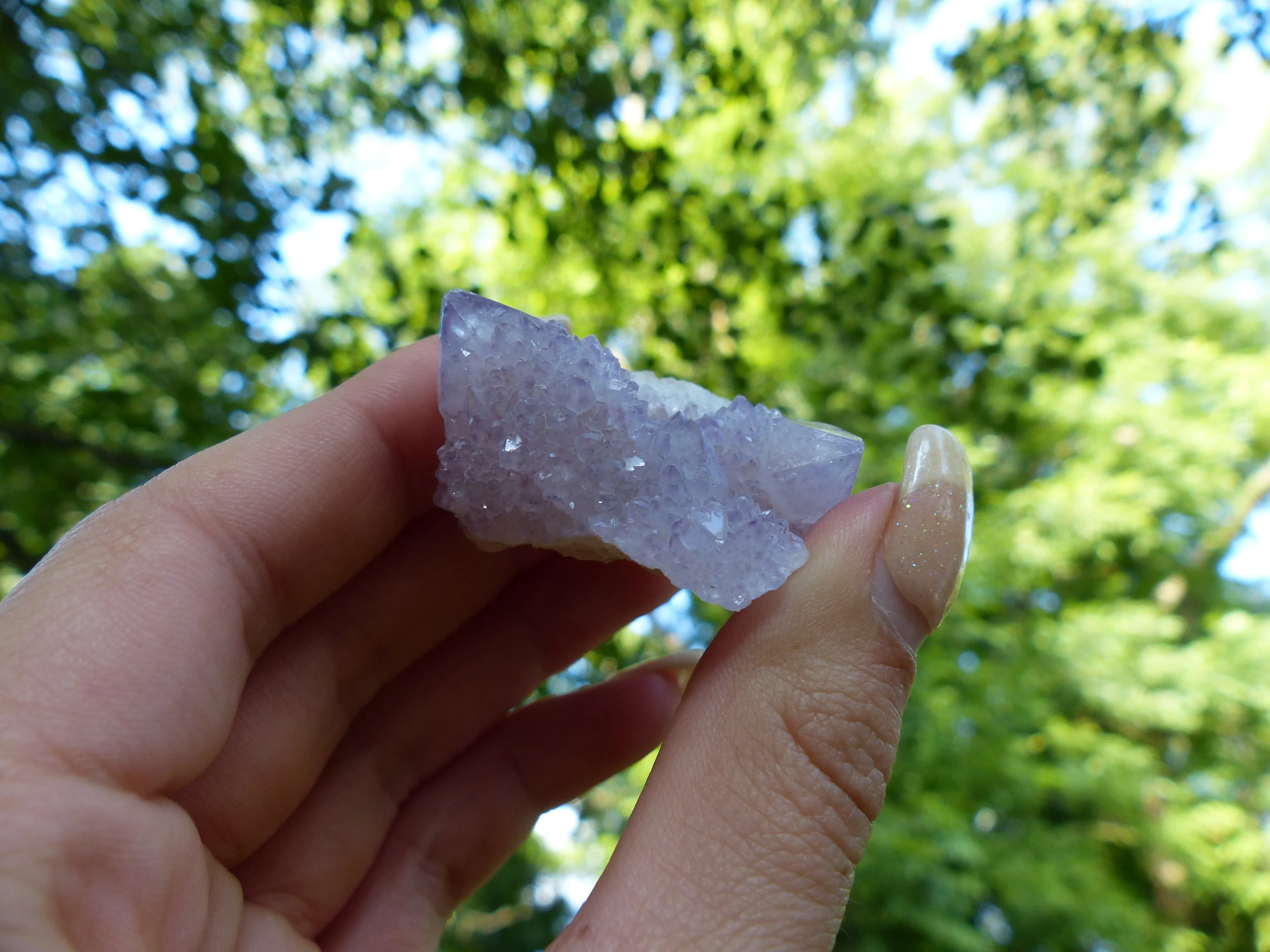 Amethyst Spirit Quartz Cluster, Amethyst Cactus Quartz (#4)