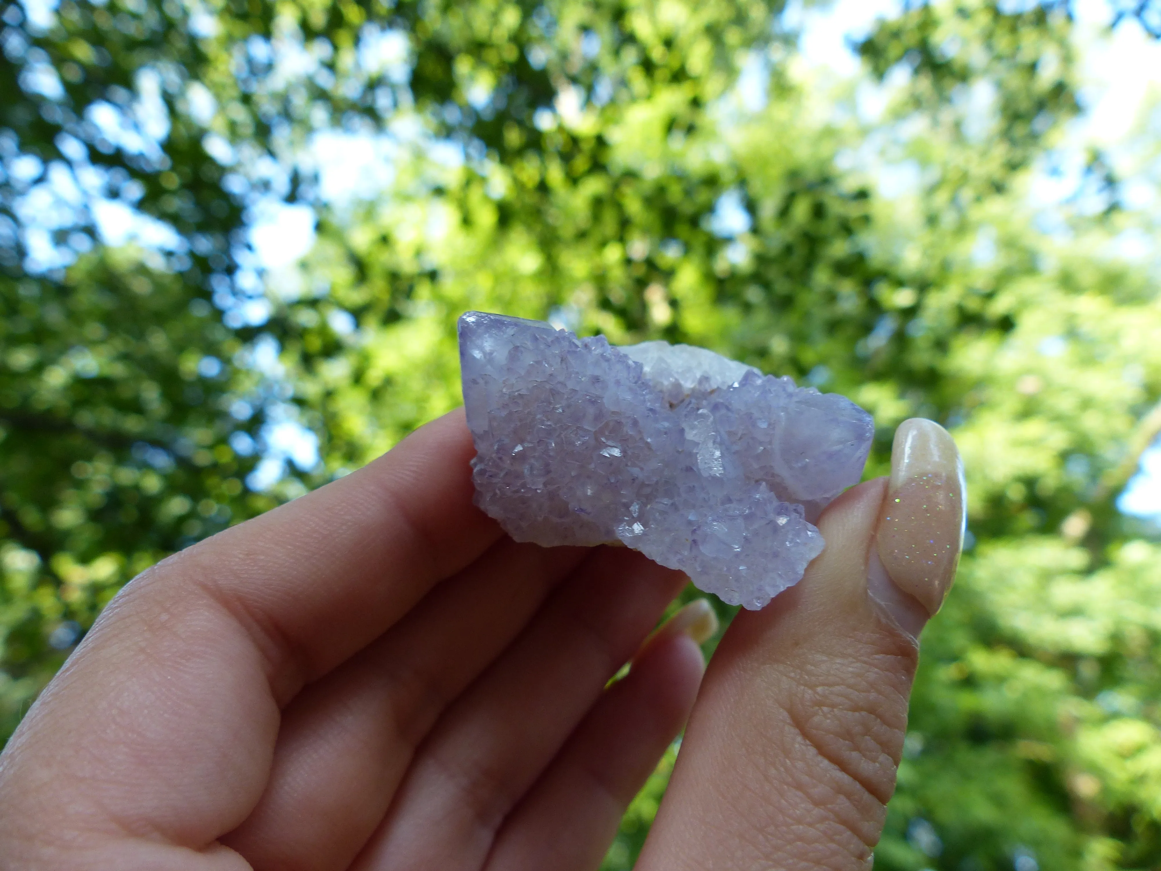 Amethyst Spirit Quartz Cluster, Amethyst Cactus Quartz (#4)