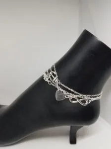 ANCHORED TOGETHER ANKLET A1823B