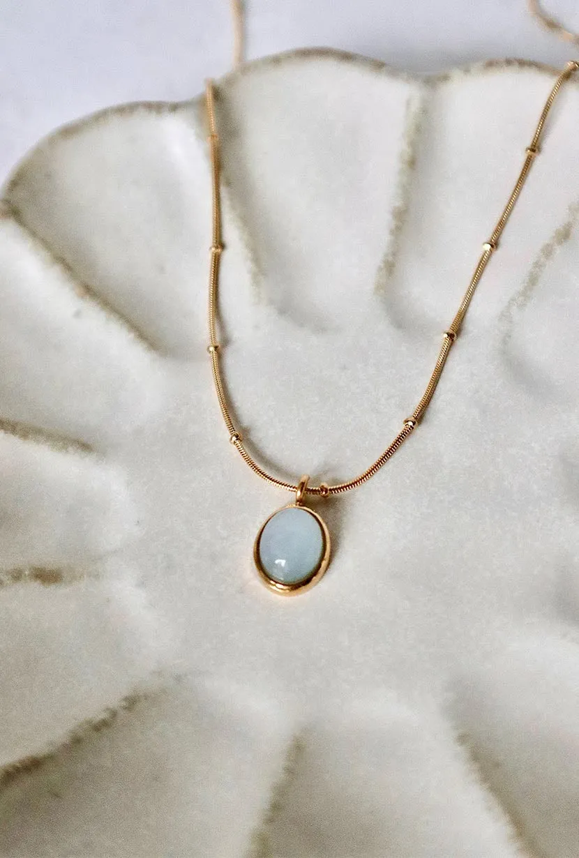 Aquamarine Pendant Necklace