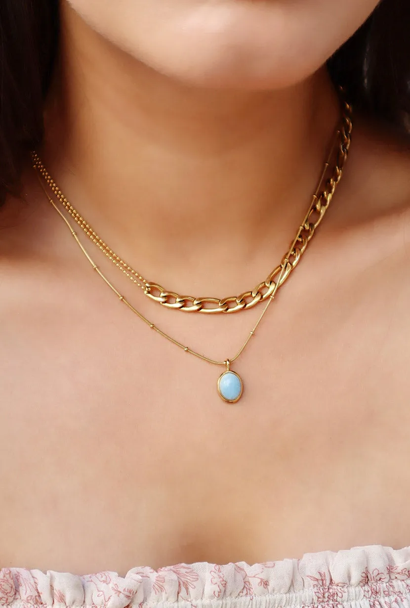 Aquamarine Pendant Necklace