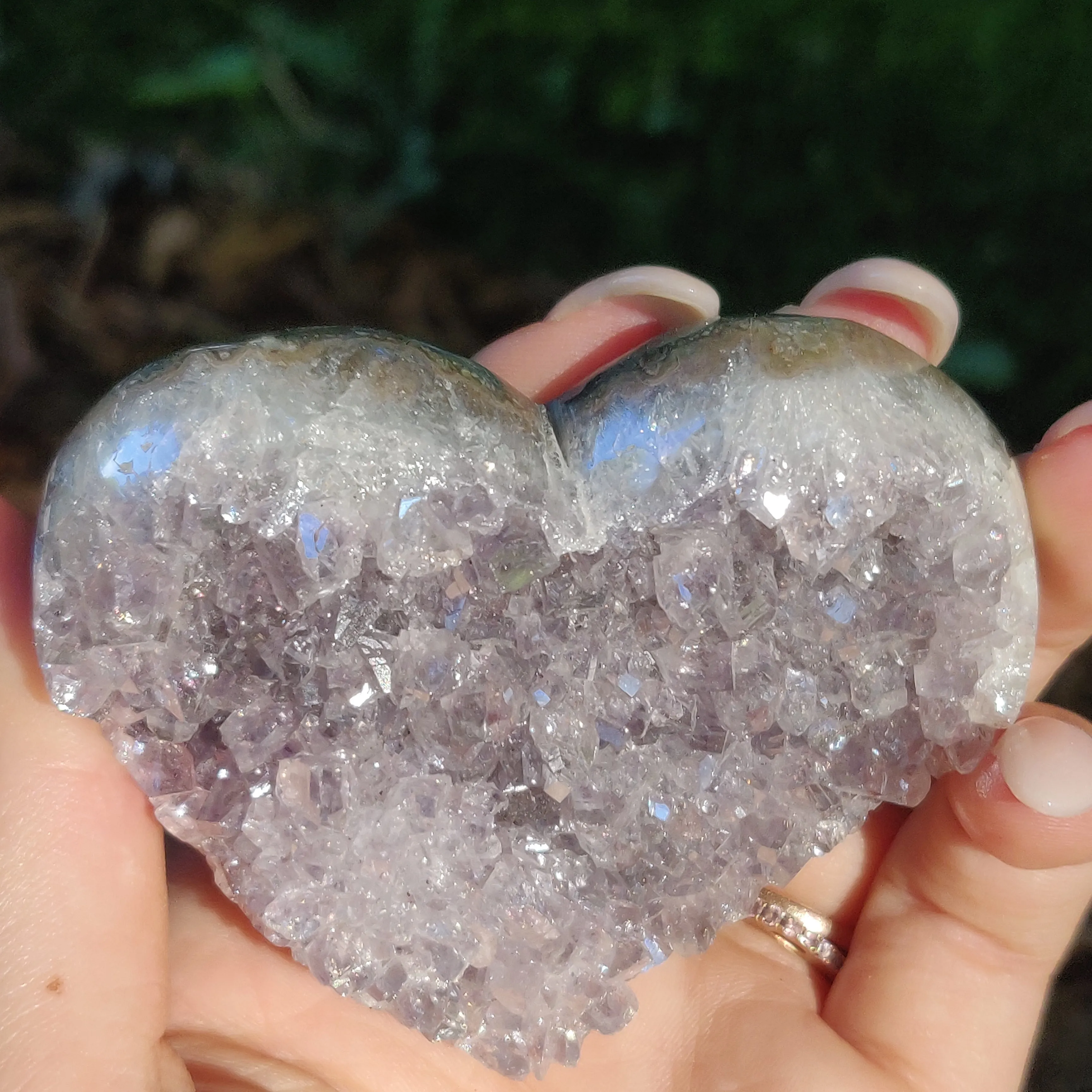 Aura Amethyst Heart (#17)