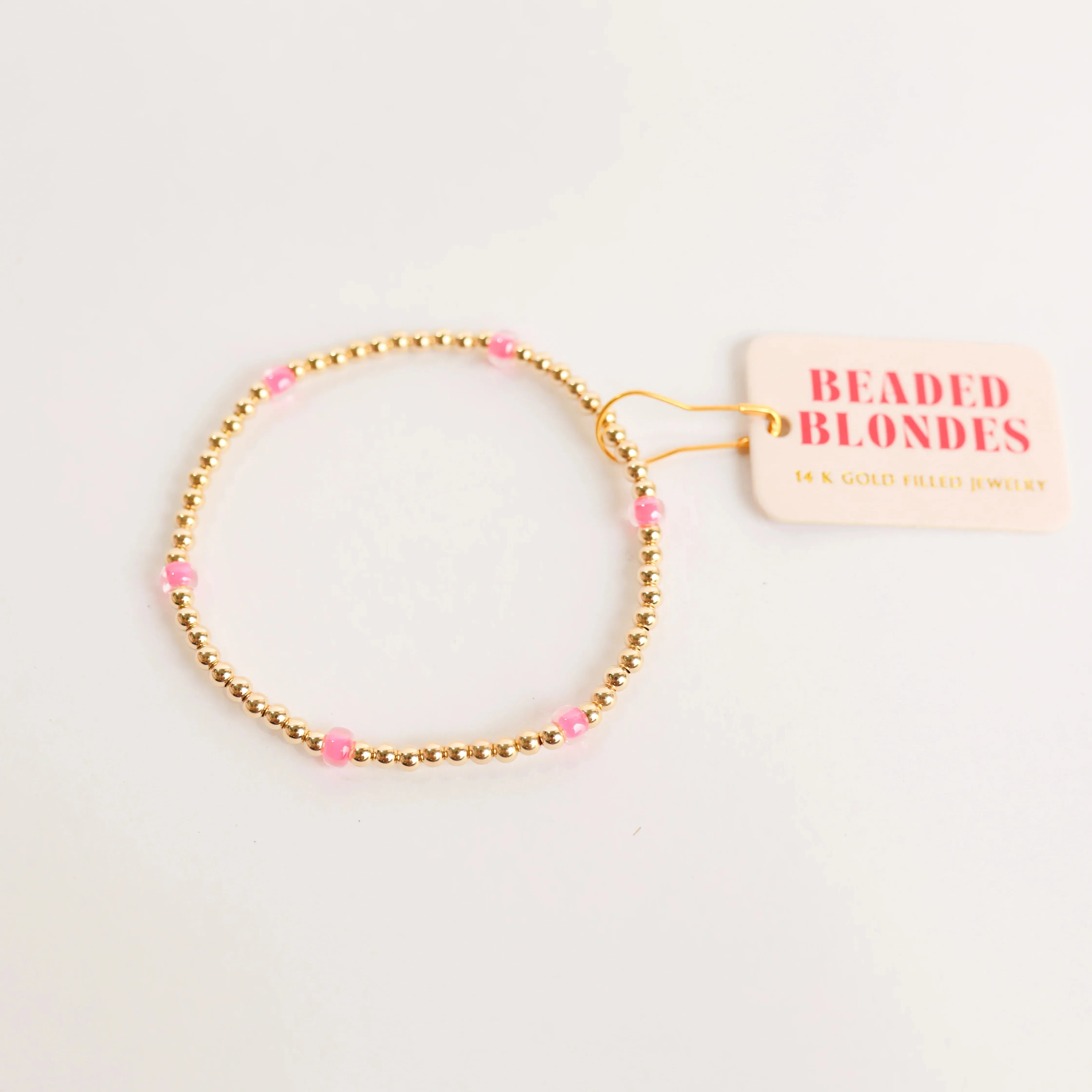 Beaded Blondes | Hot Pink Poppi Bracelet