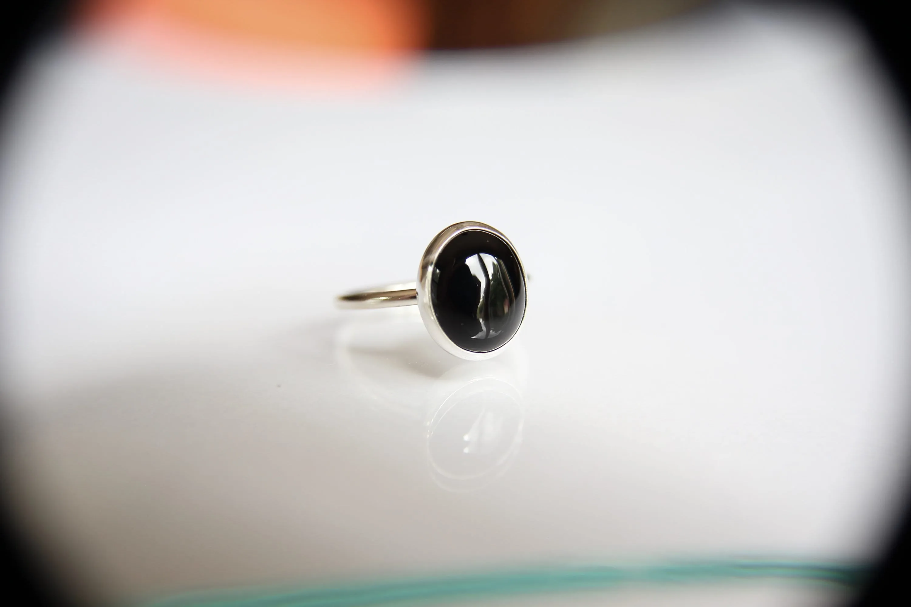 Black Onyx Ring, Large Black Onyx Ring, Black Onyx Jewelry, Gemstone Jewelry, Natural Stone, Cocktail Ring, Silver Black Onyx Ring, Gift