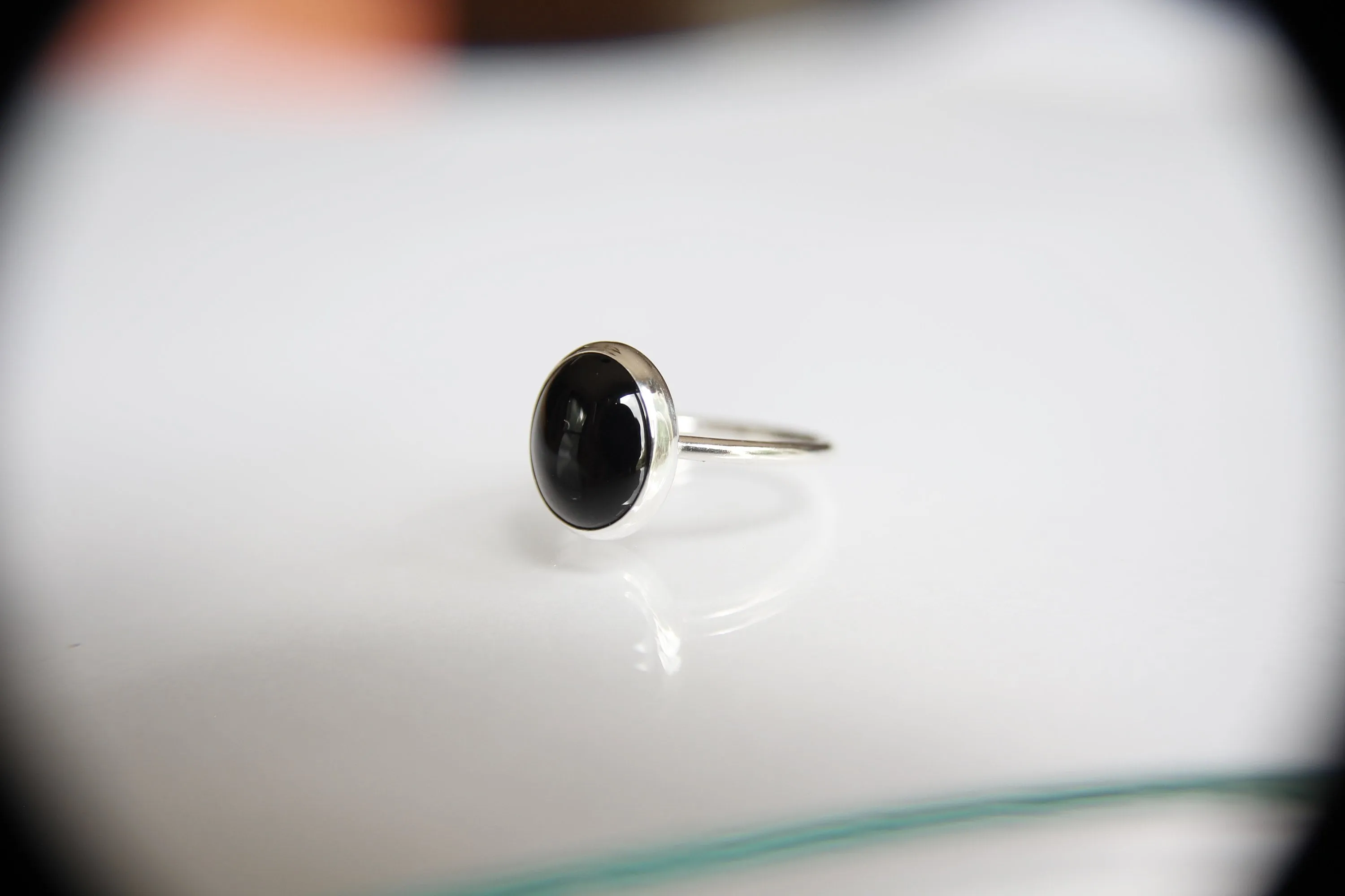 Black Onyx Ring, Large Black Onyx Ring, Black Onyx Jewelry, Gemstone Jewelry, Natural Stone, Cocktail Ring, Silver Black Onyx Ring, Gift