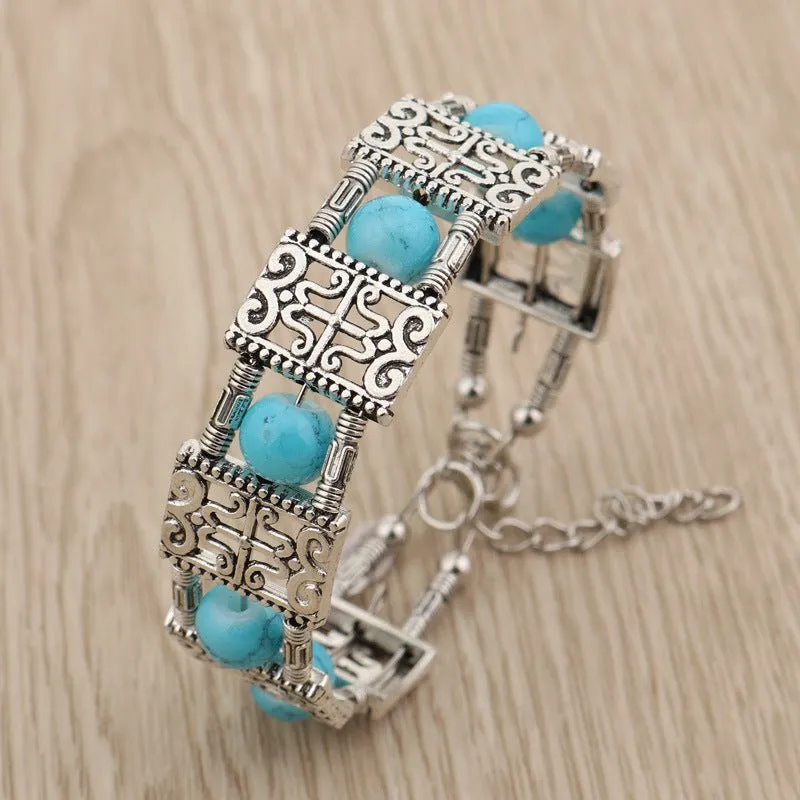 Boho Chic Multicolor Beaded Bracelet