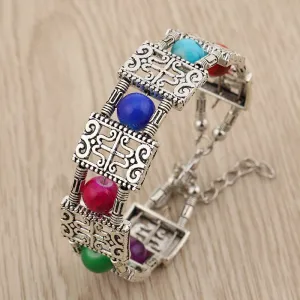 Boho Chic Multicolor Beaded Bracelet