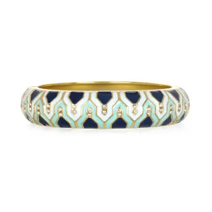 Casbah Navy Medium Bangle Bracelet