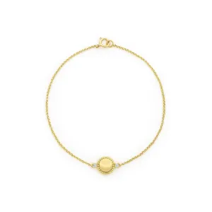 Caviar Gold 18K Gold Diamond Circle Bracelet