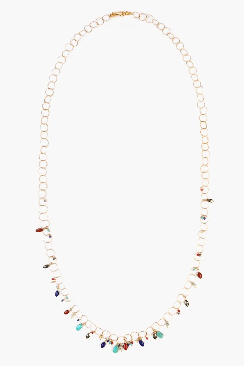 Chan Luu Multi-Stone Mix Chain Layering Long Necklace