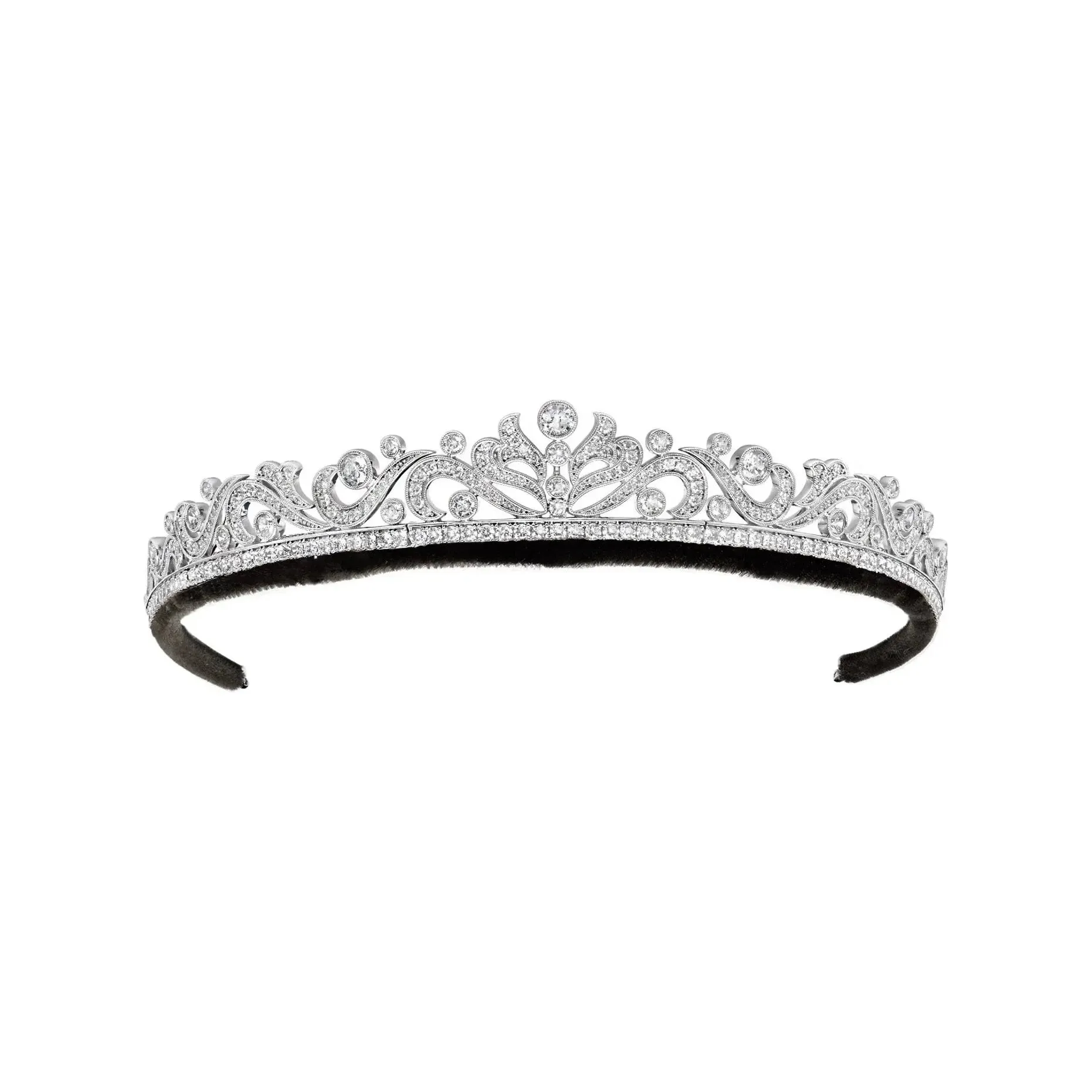 CRISLU Schroll and Brilliant Cut Tiara by Andrew Prince