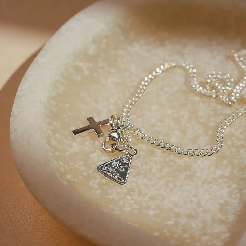 CROSS CHARM ANKLET