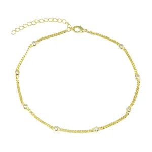 Cuban Bezel Anklet