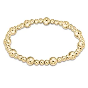 enewton Classic Sincerity Pattern 6mm Bead Bracelet - Gold