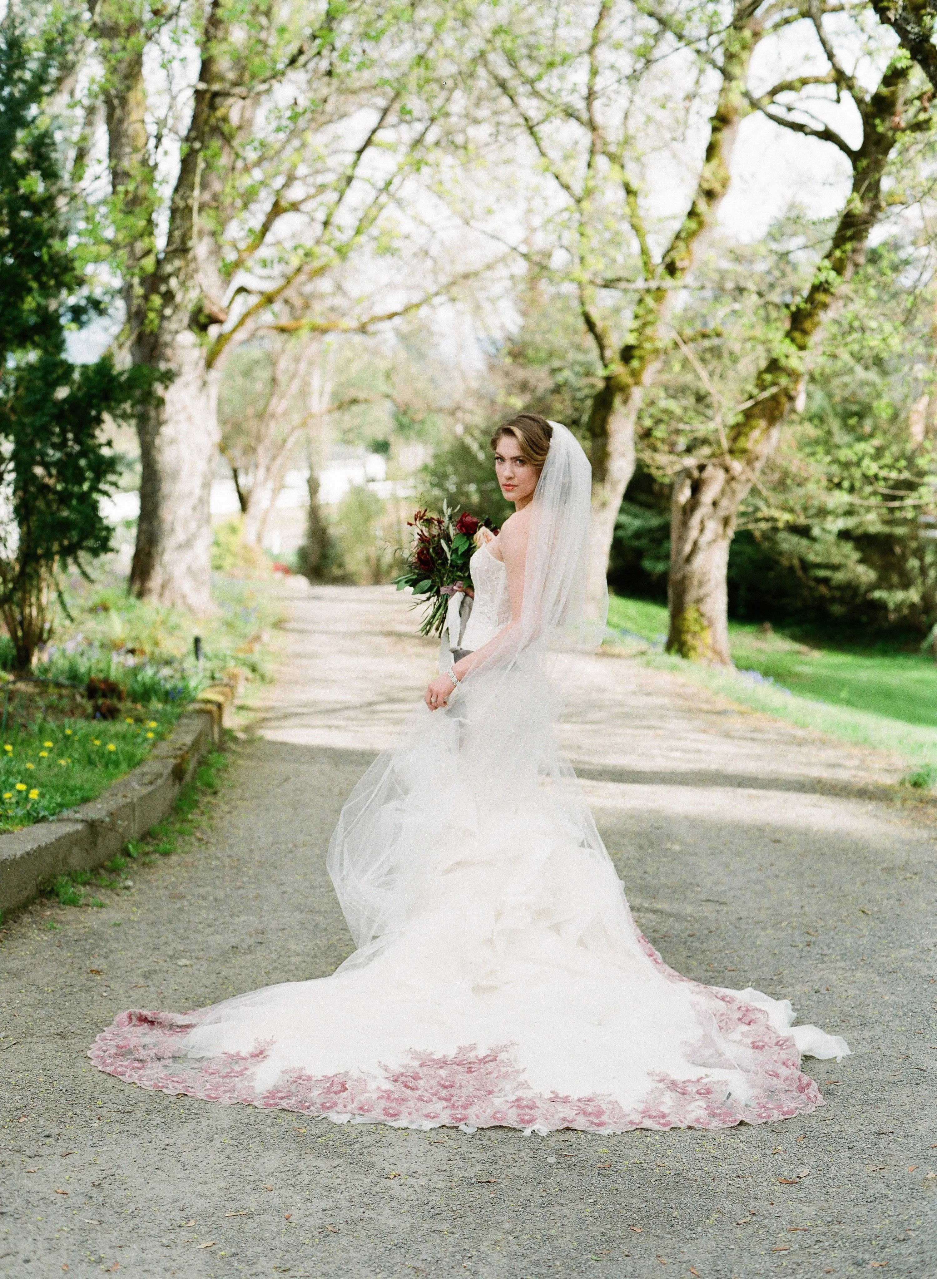 FREYA Couture Beaded Cathedral Veil