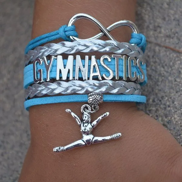 Girls Gymnastics Infinity Bracelet