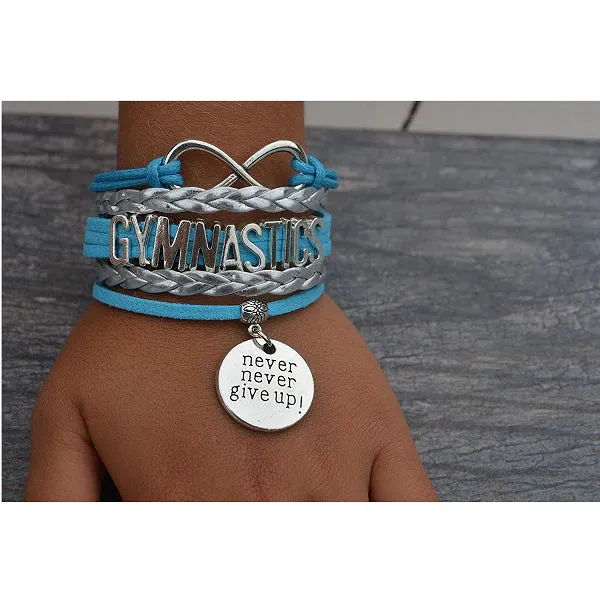 Girls Gymnastics Infinity Bracelet