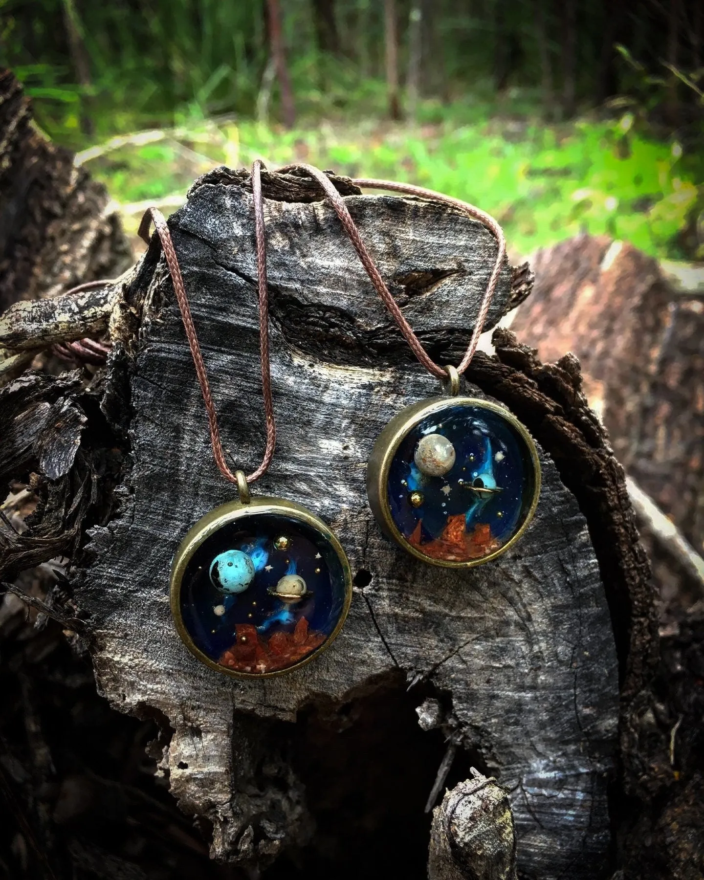 Green Planet in the Small Galaxy with African Turquoise