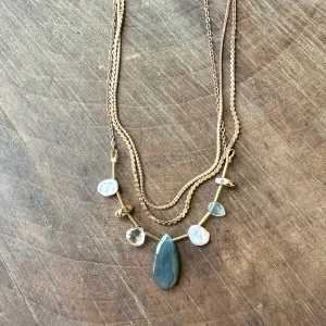 Hailey Gerrits // Seda Necklace Labradorite